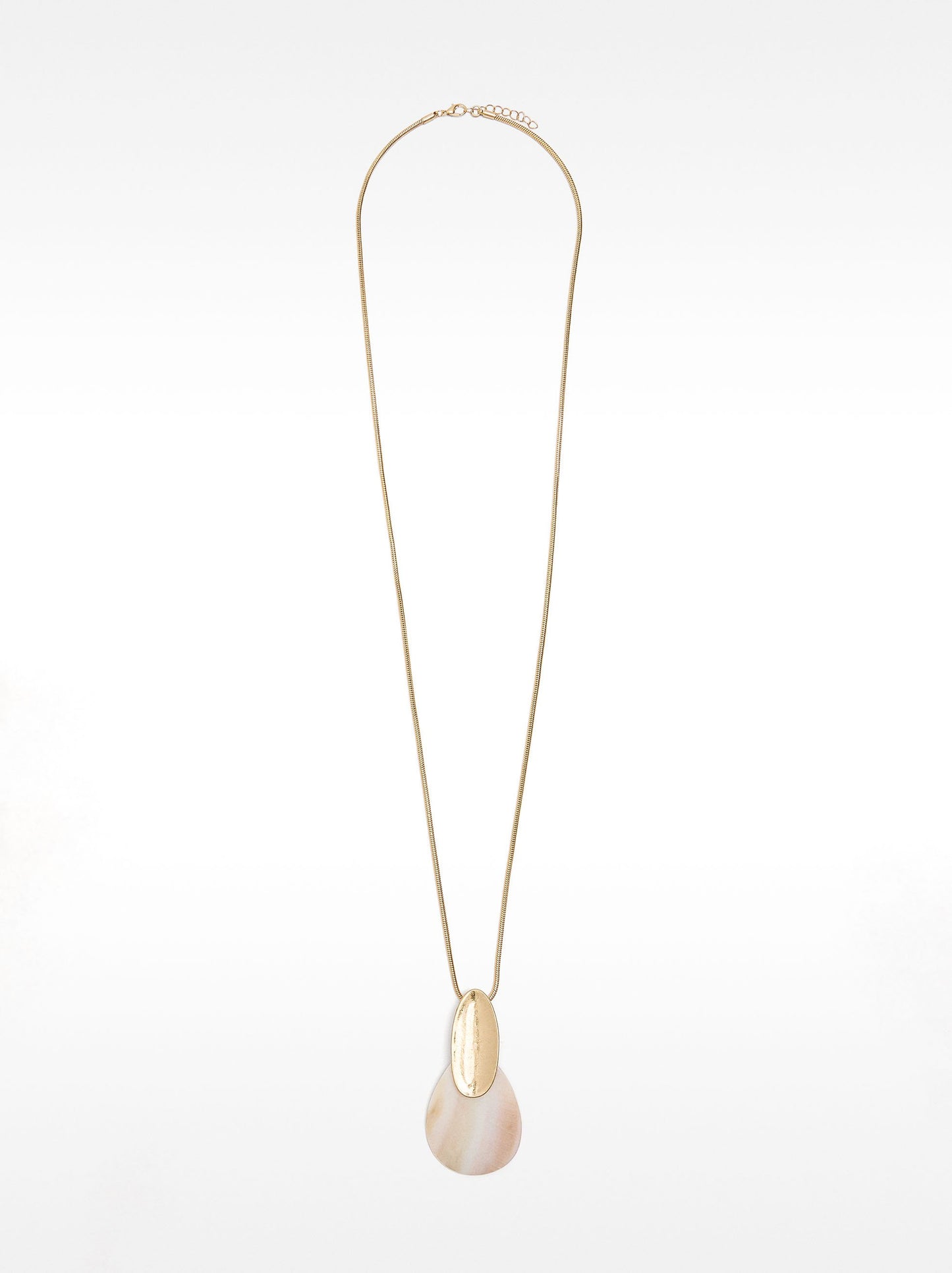 Long Necklace With Shell Pendant