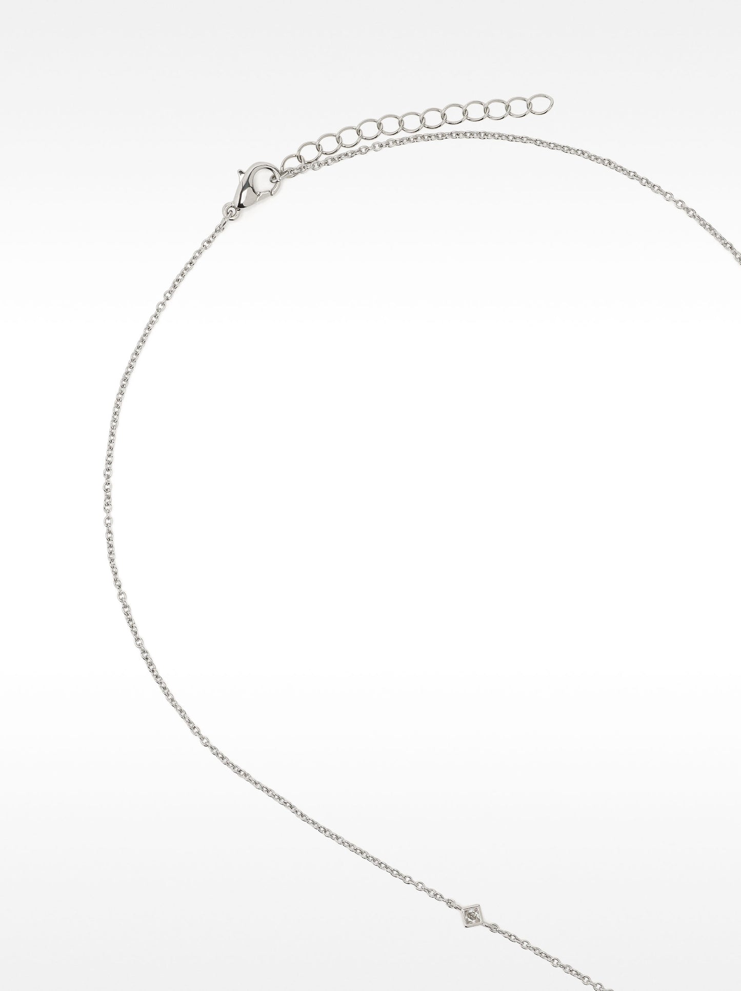 Necklace With Hoop And Zirconia