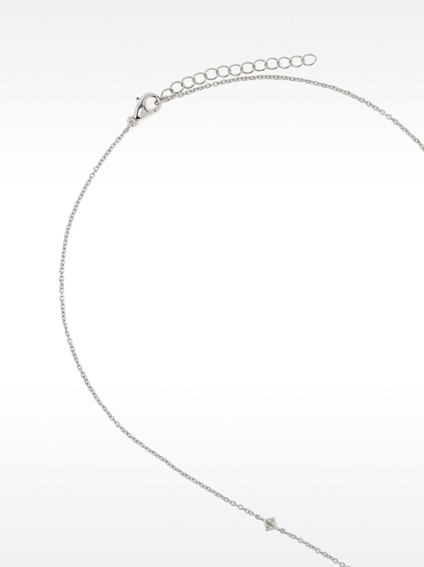 Necklace With Hoop And Zirconia