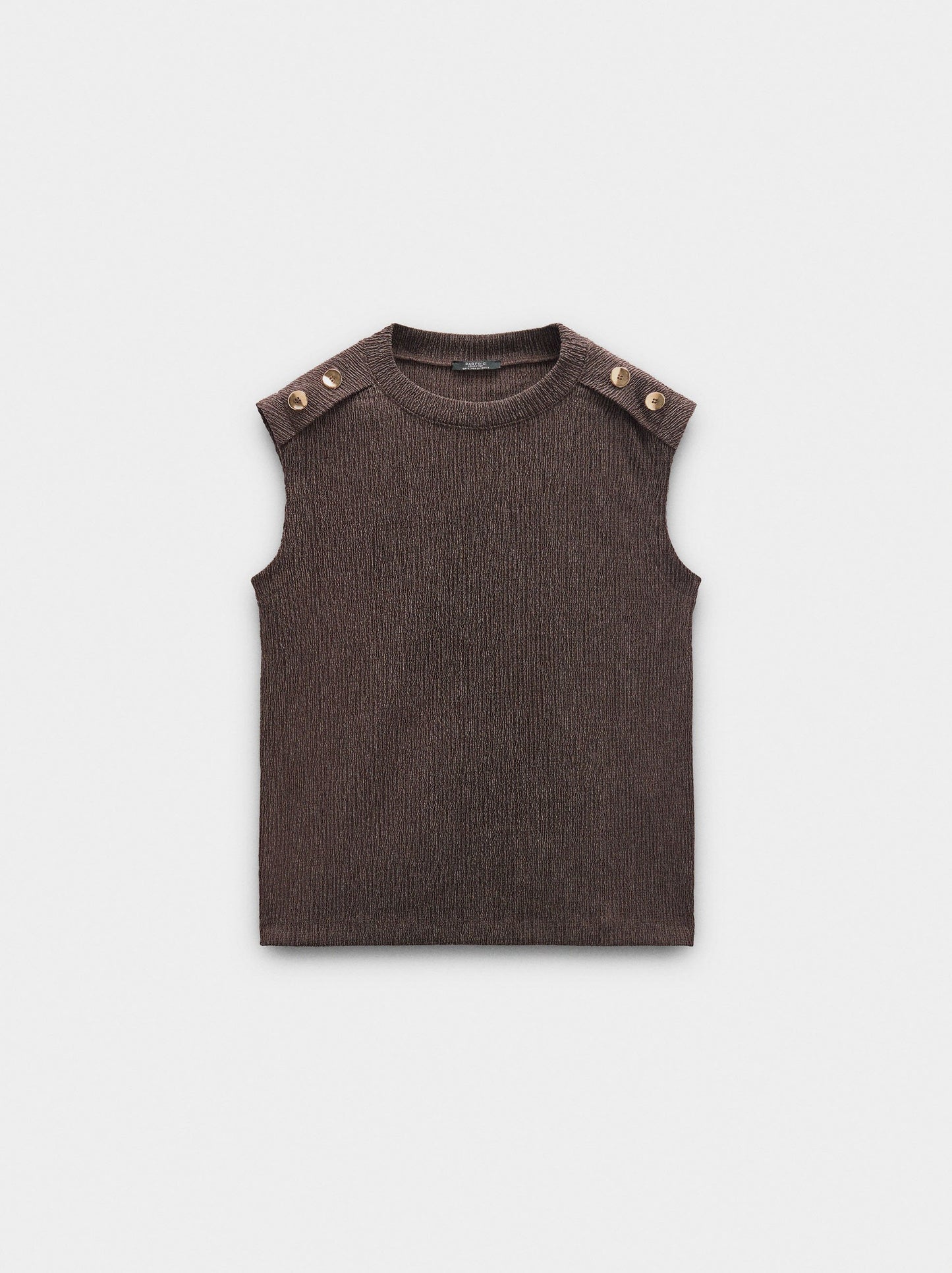 Top With Buttons And Texture