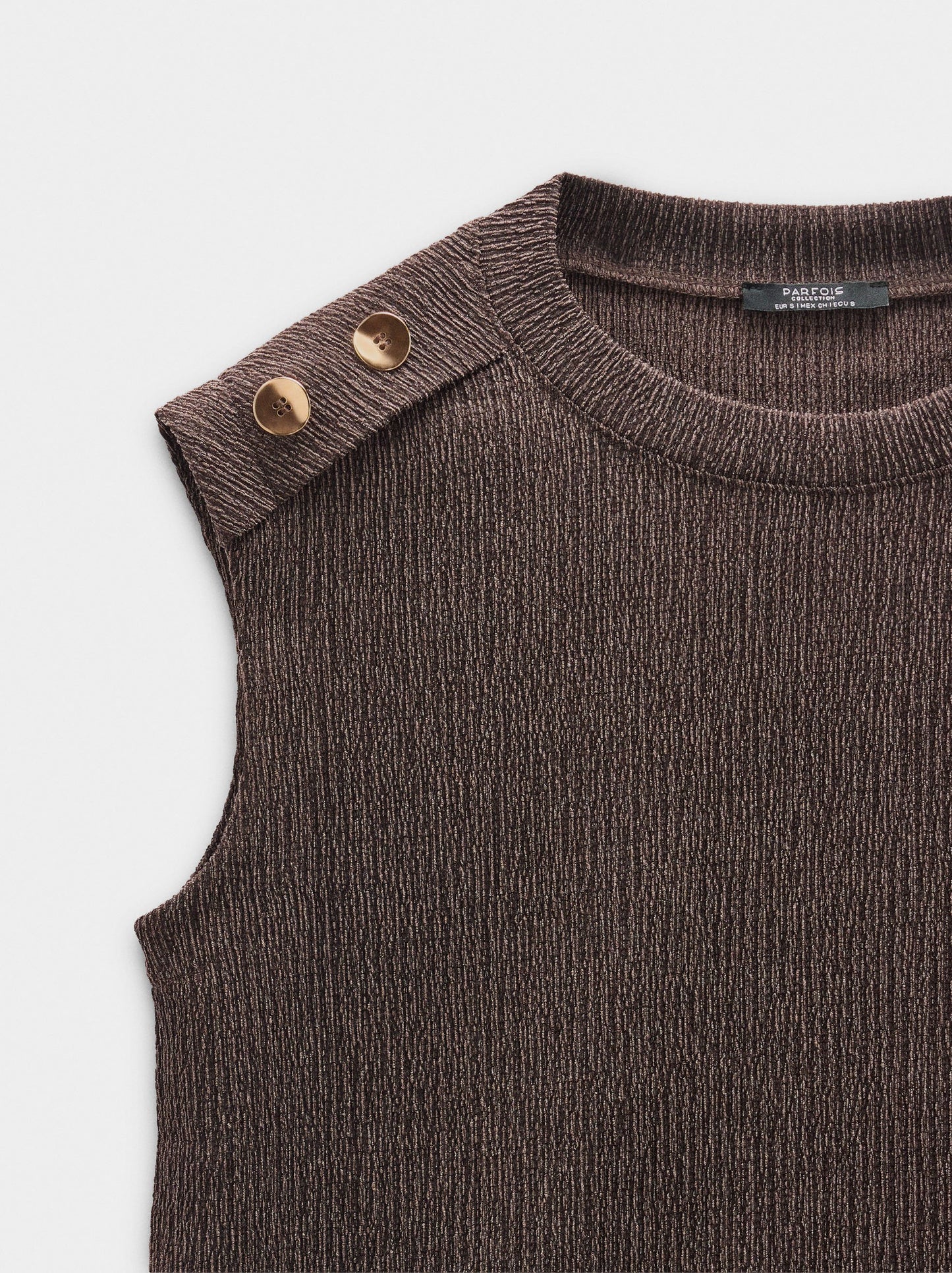 Top With Buttons And Texture