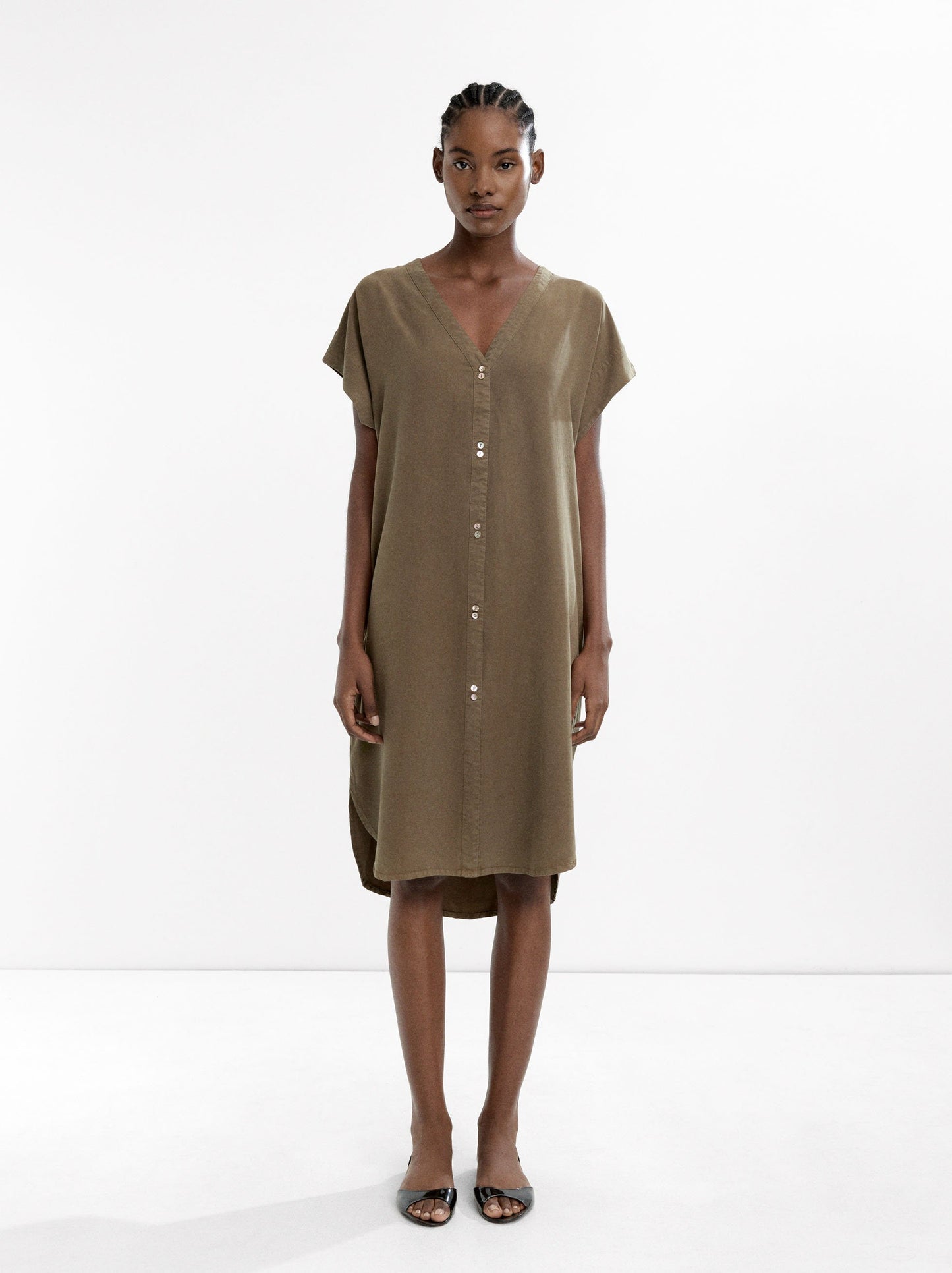 Short Dress 100% Lyocell