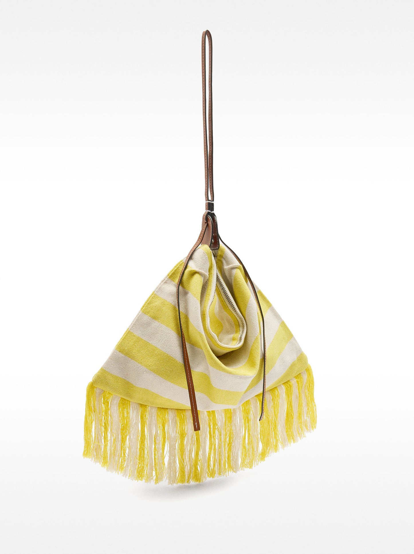 Striped Cotton Shoulder Bag