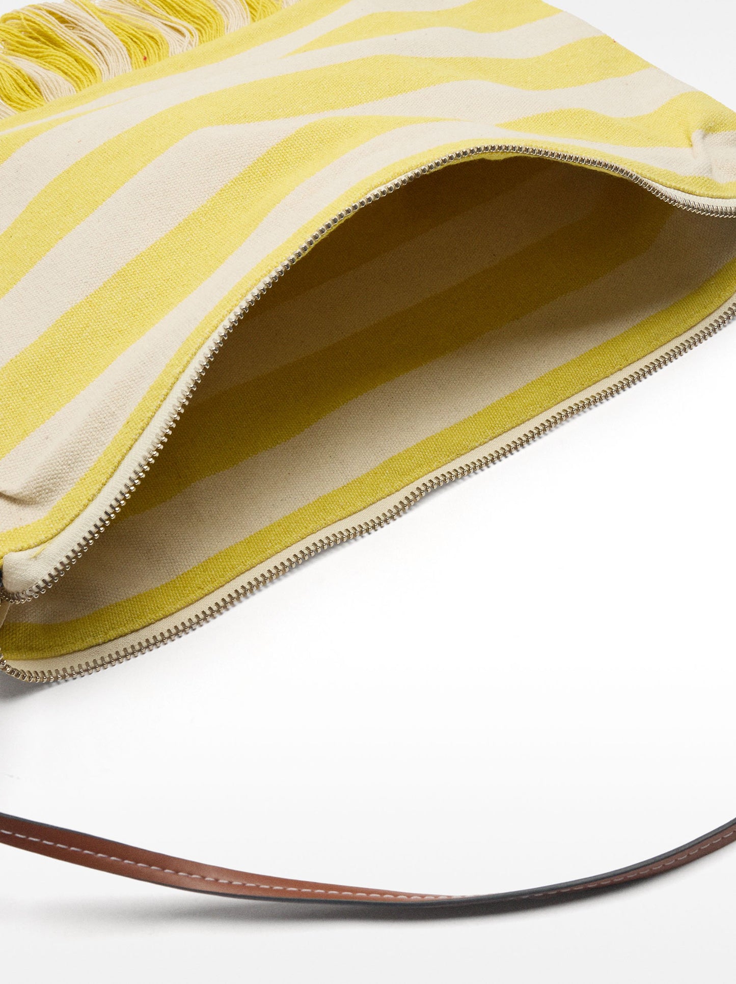 Striped Cotton Shoulder Bag