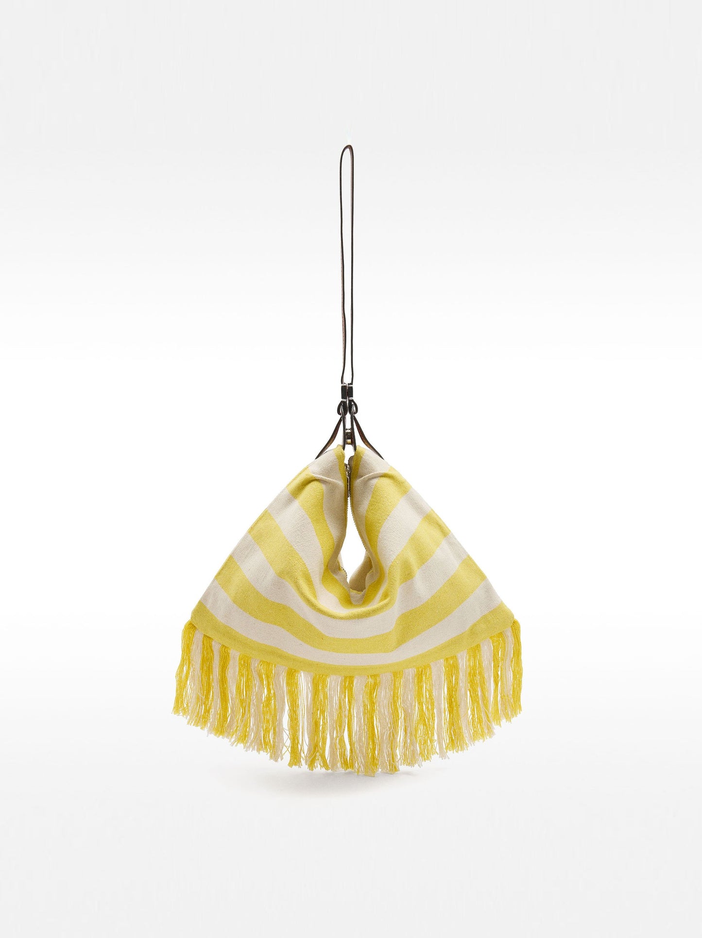 Striped Cotton Shoulder Bag