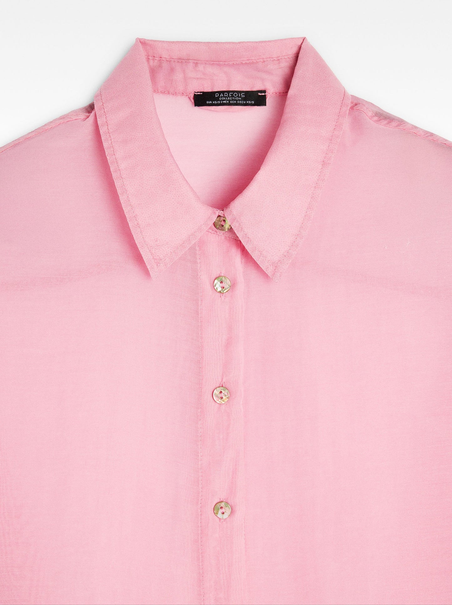 Long Sleeve Semitransparent Shirt