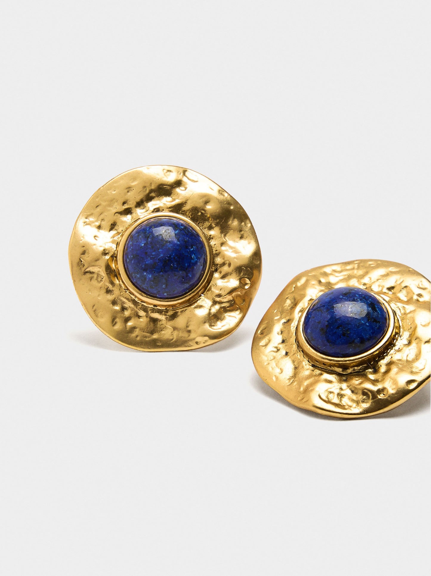 Round Earrings With Stones