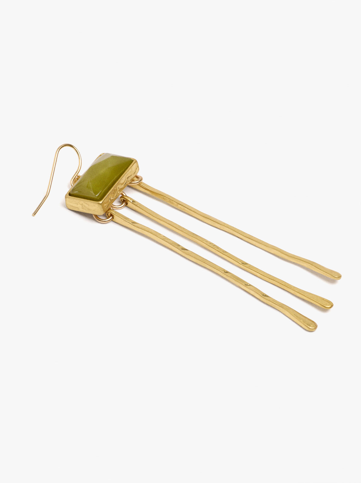 Bar Earrings With Resin