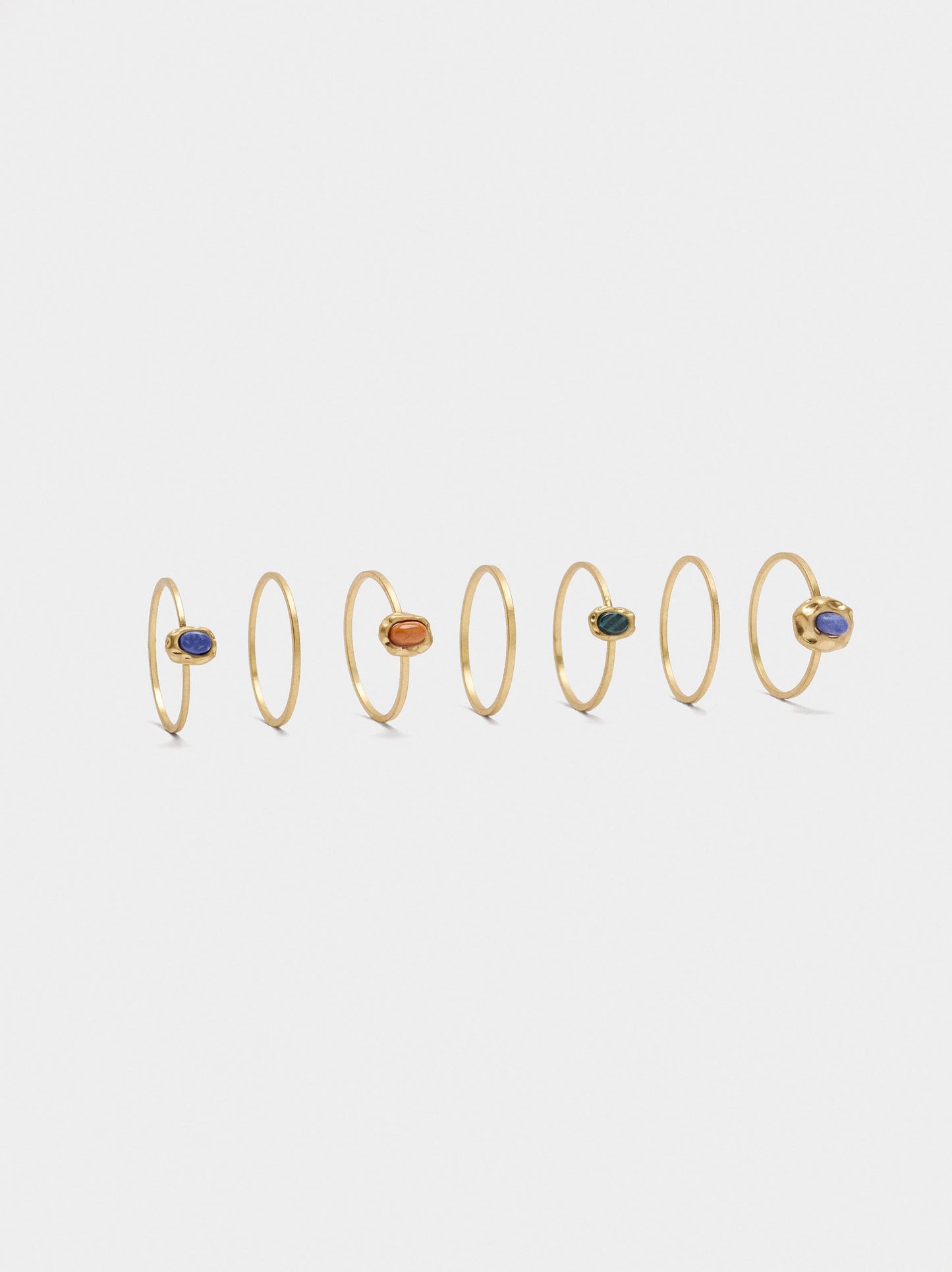 Set Of Rings With Stones