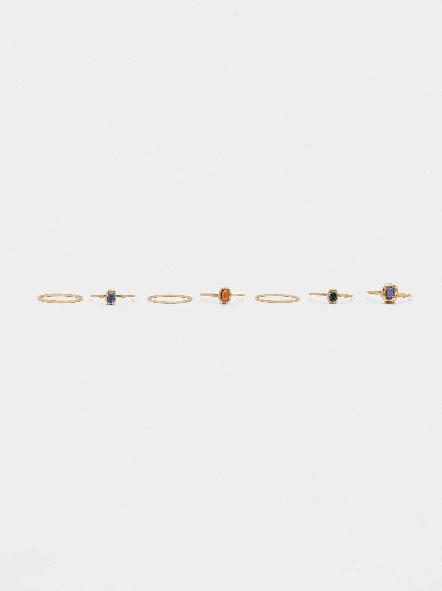 Set Of Rings With Stones
