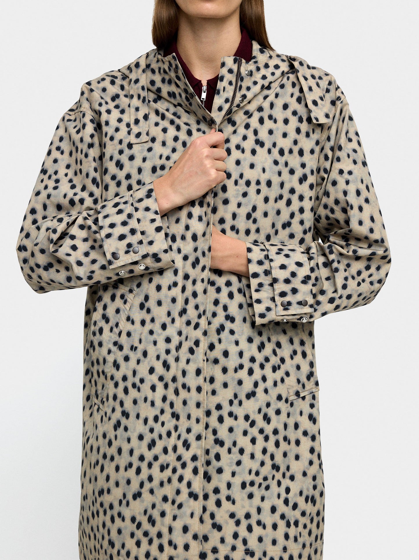 Parka With Animal Print