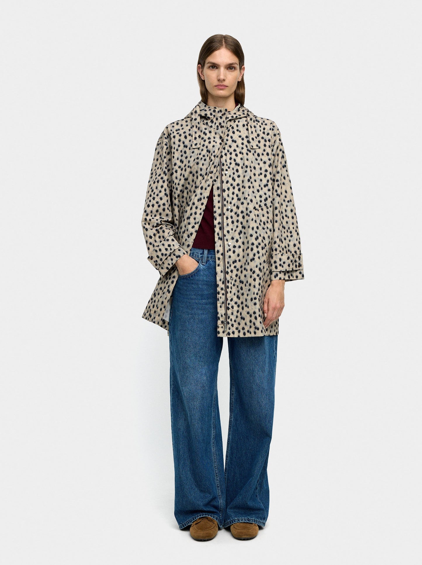 Parka With Animal Print