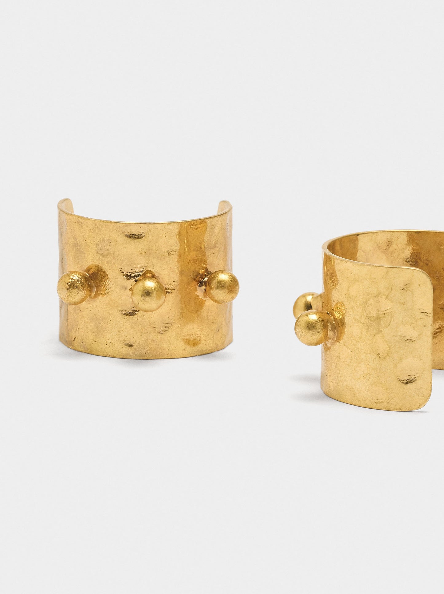 Open Golden Hoop Earrings