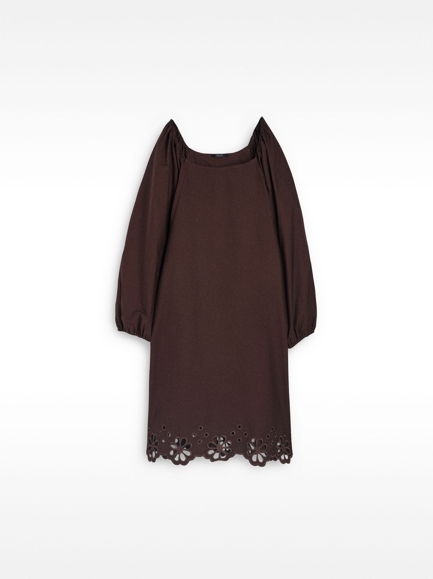 Short Dress With Embroidery 100% Cotton