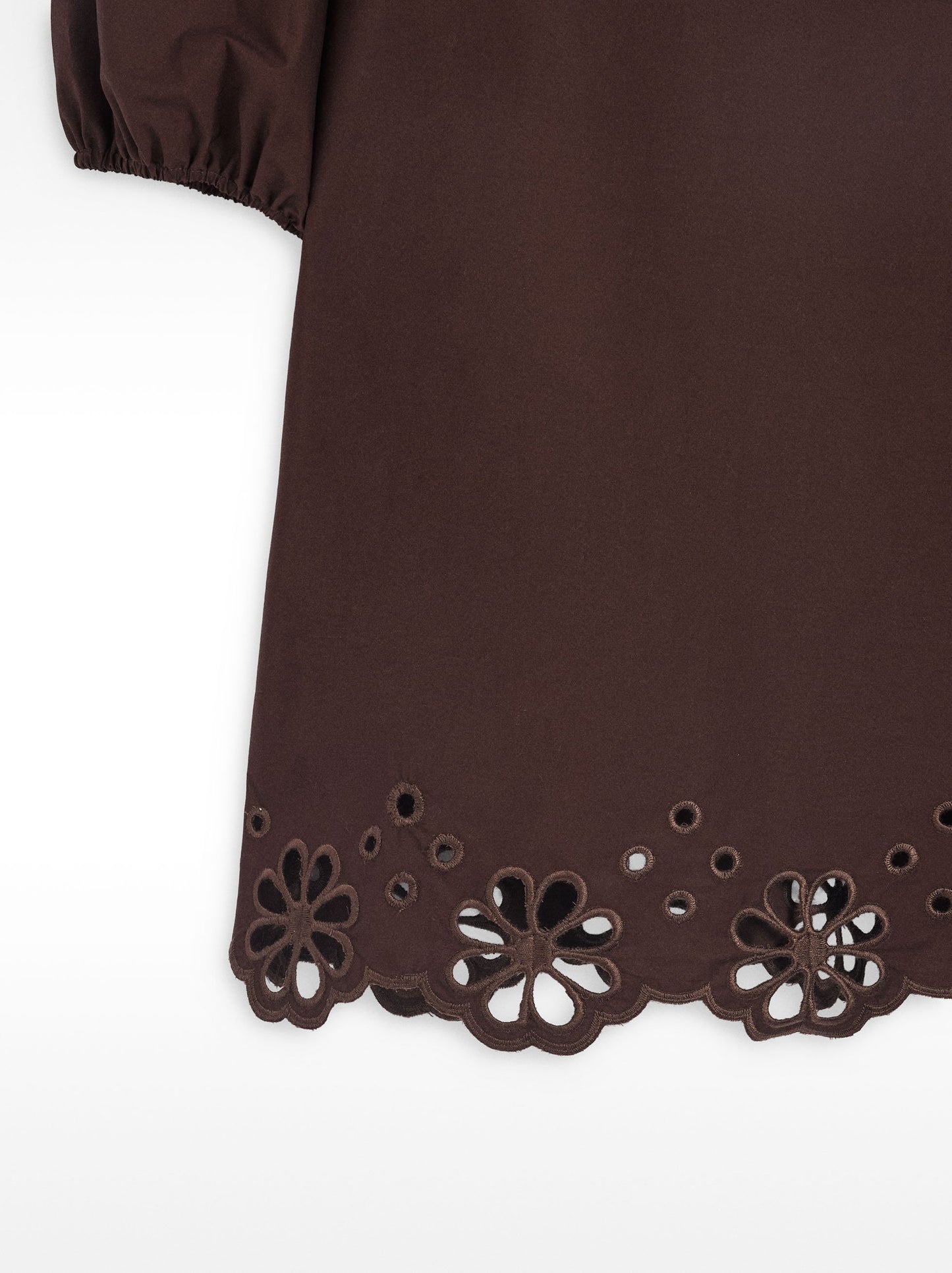 Short Dress With Embroidery 100% Cotton