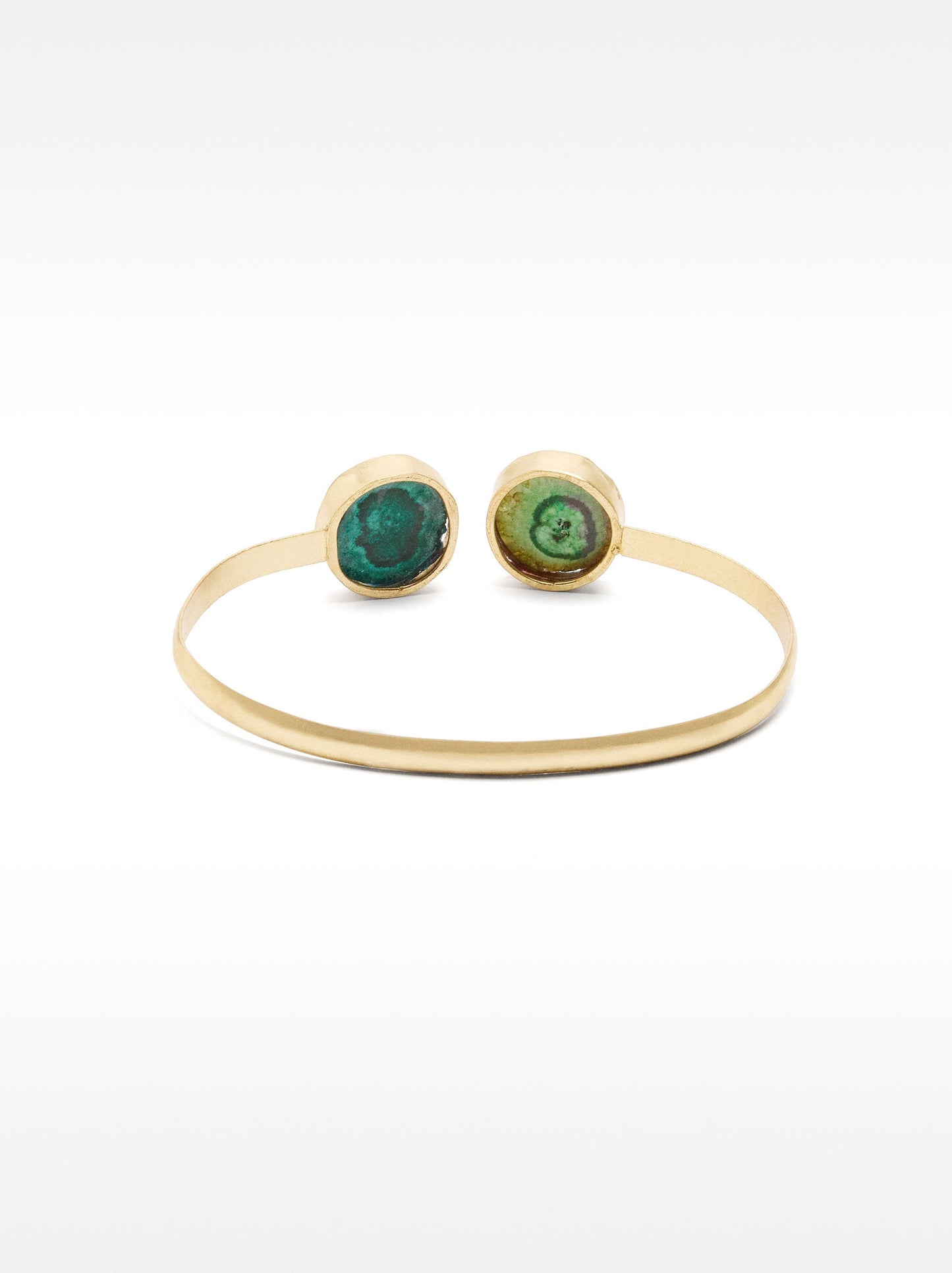 Brass Bracelet With Stones