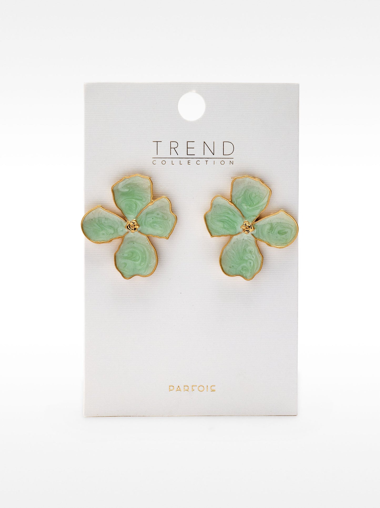 Maxi Flower Earrings With Enamel