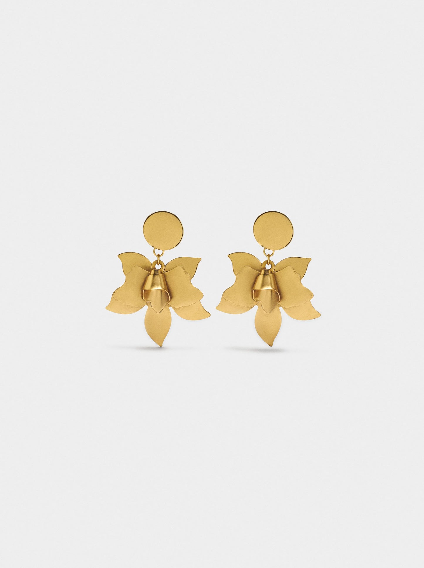 Maxi Earrings Golden Flower