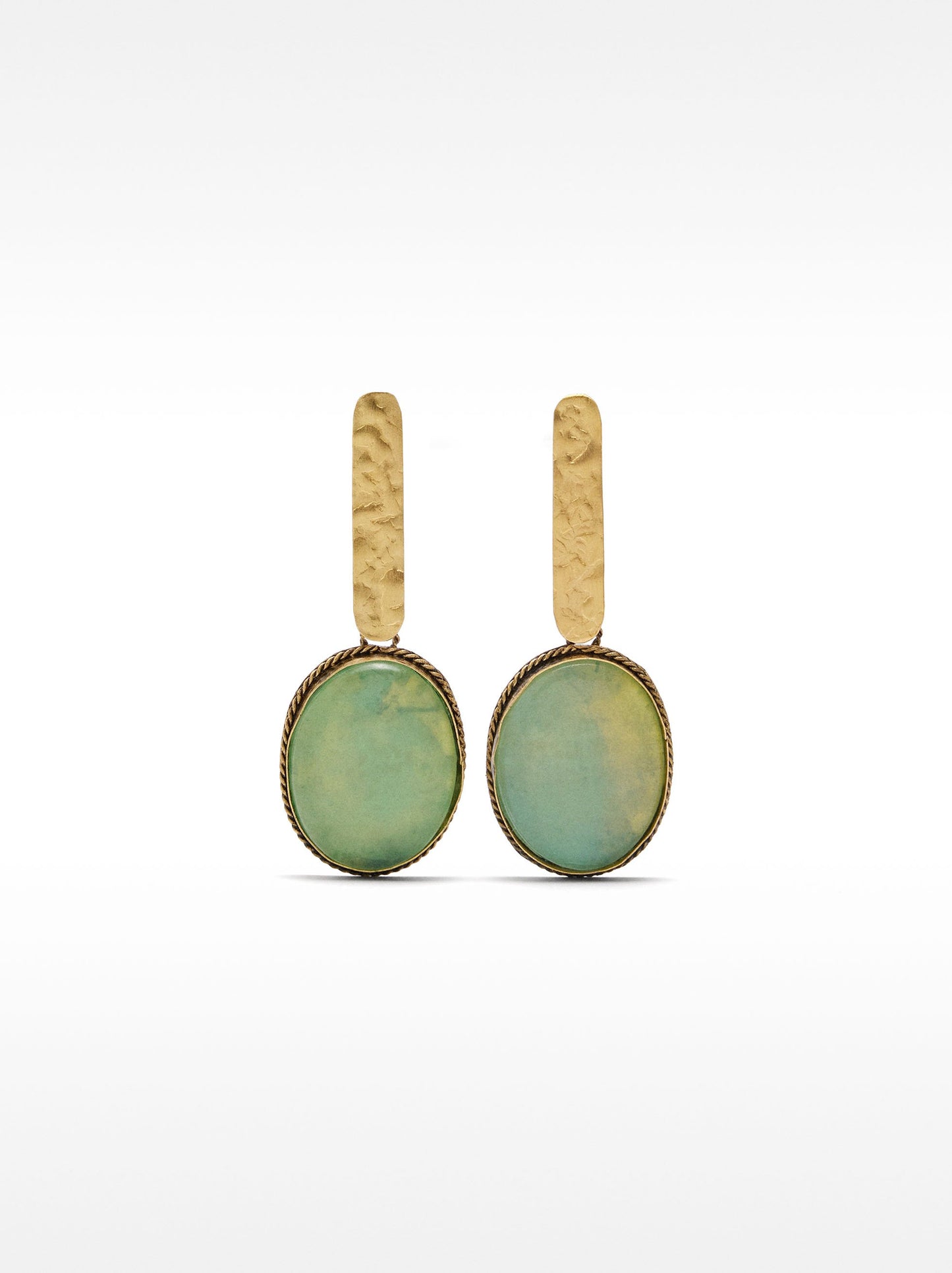Maxi Long Bar Earrings With Stones