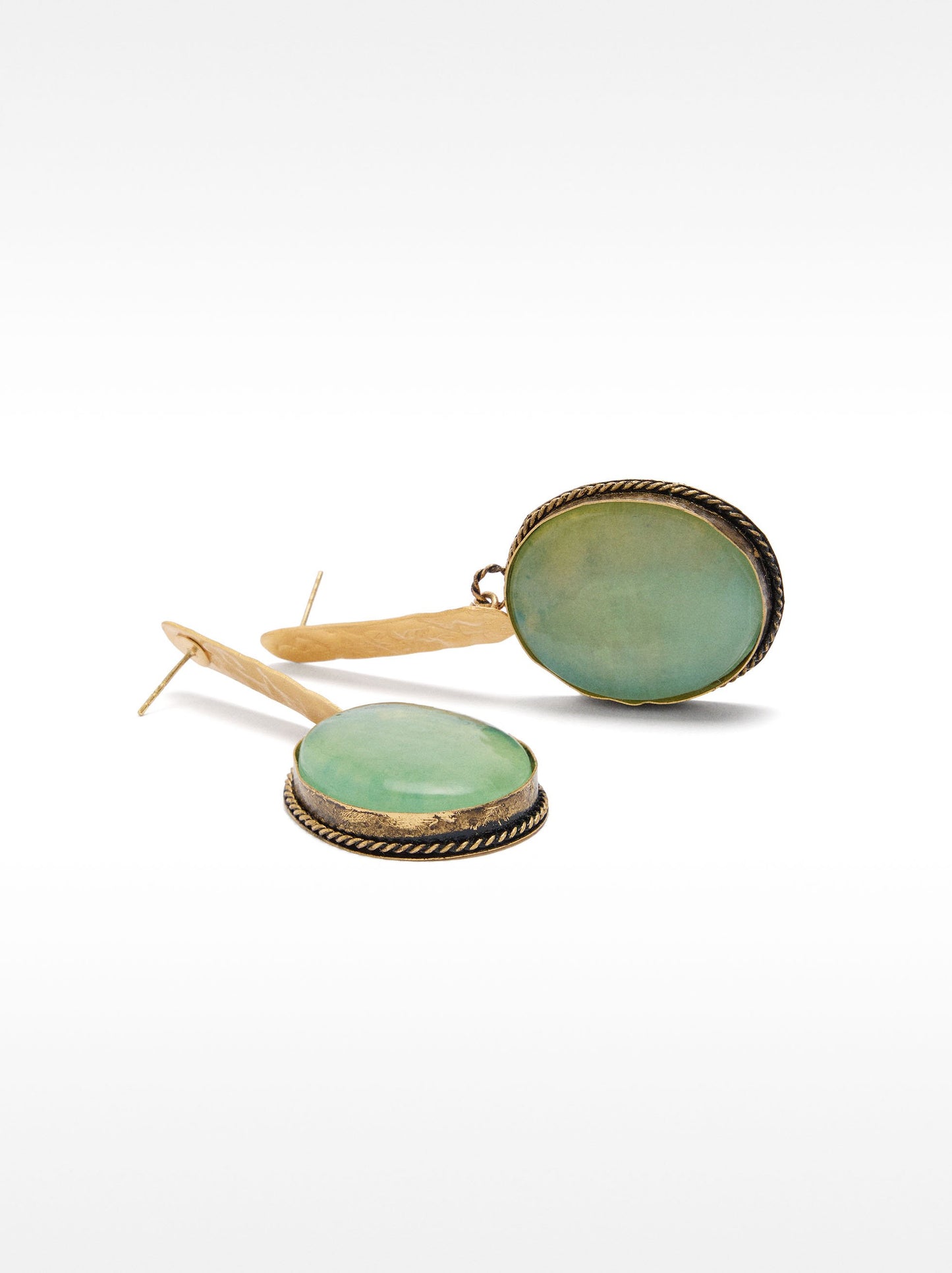 Maxi Long Bar Earrings With Stones