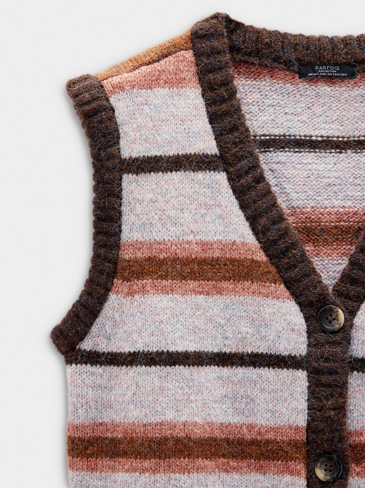 Knit Vest With Stripes