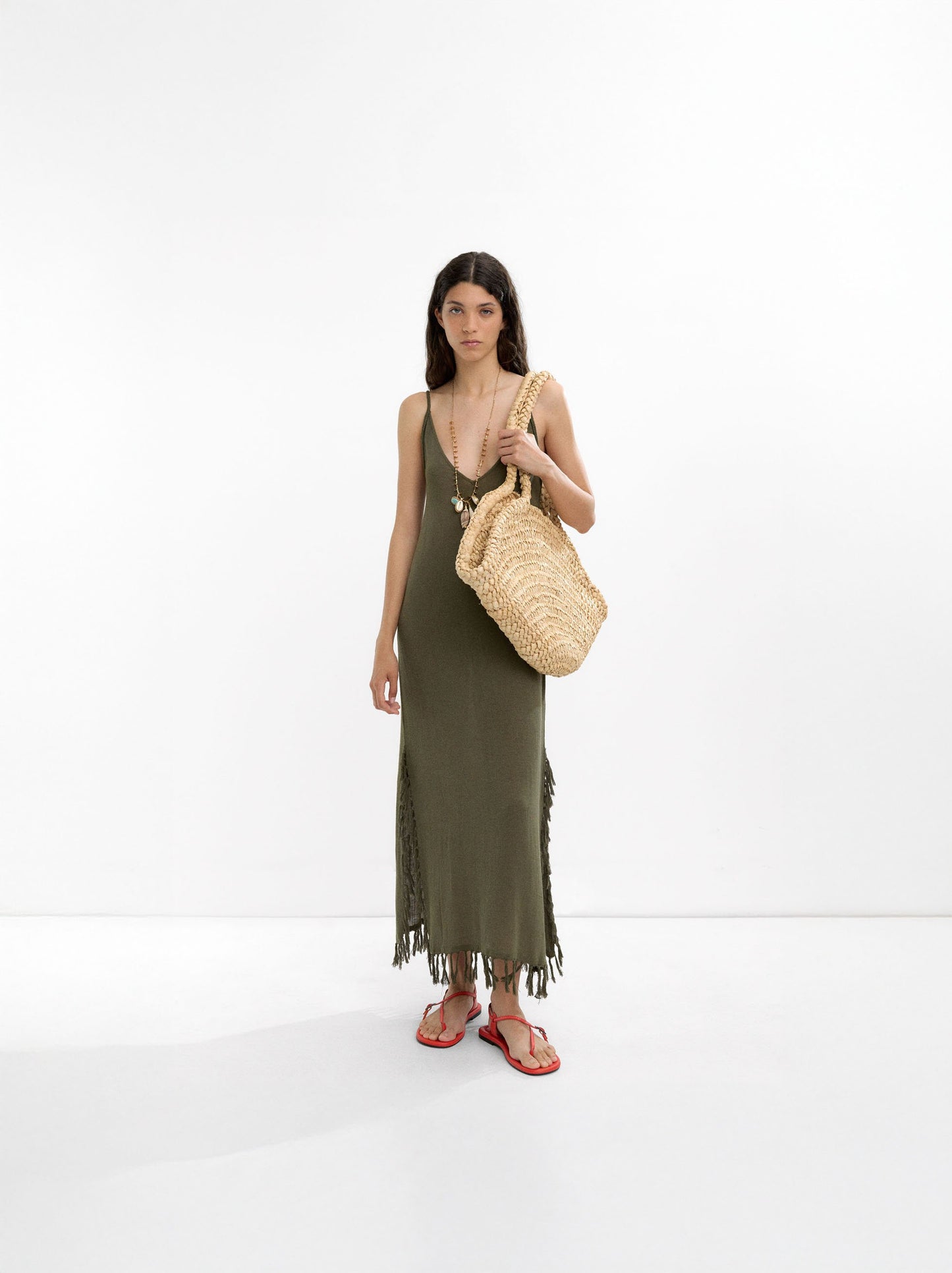 Long Dress With Linen