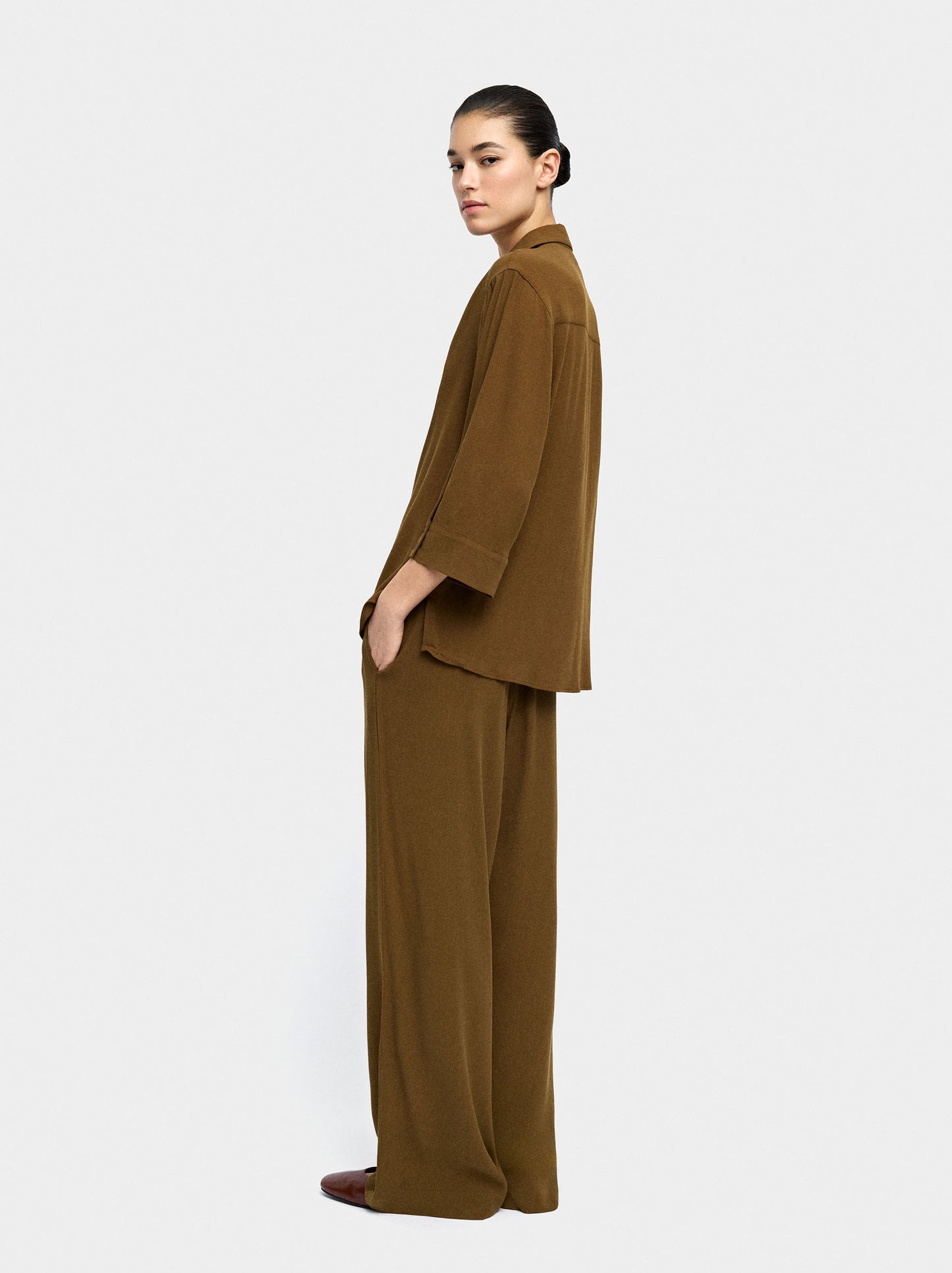 Lyocell Shirt With Double Buttons