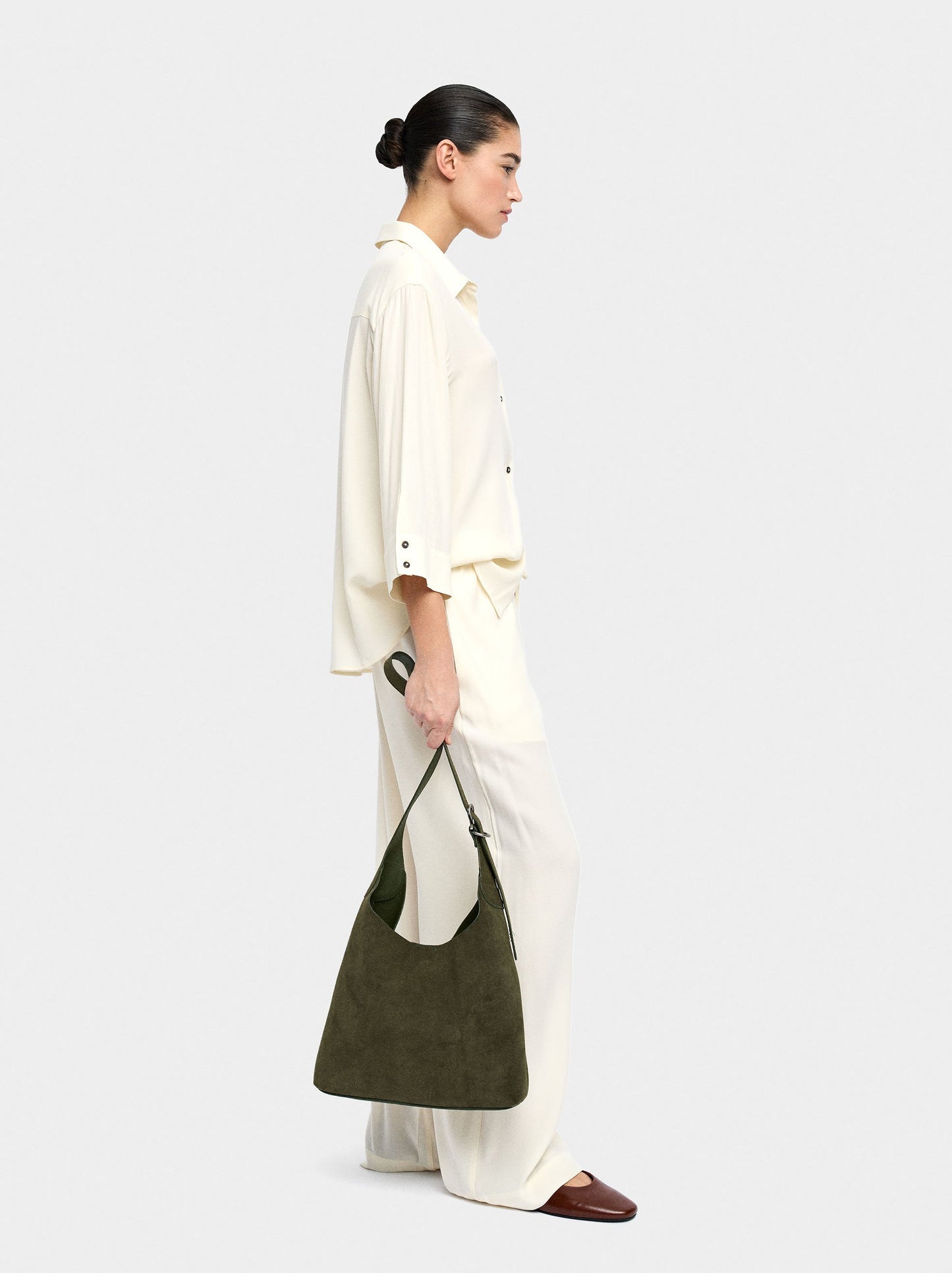 Trousers Of Lyocell With Elastic Waist