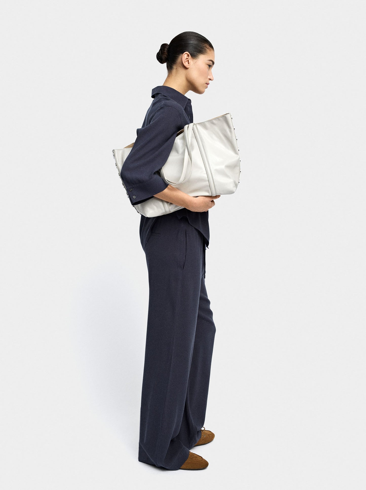 Trousers Of Lyocell With Elastic Waist