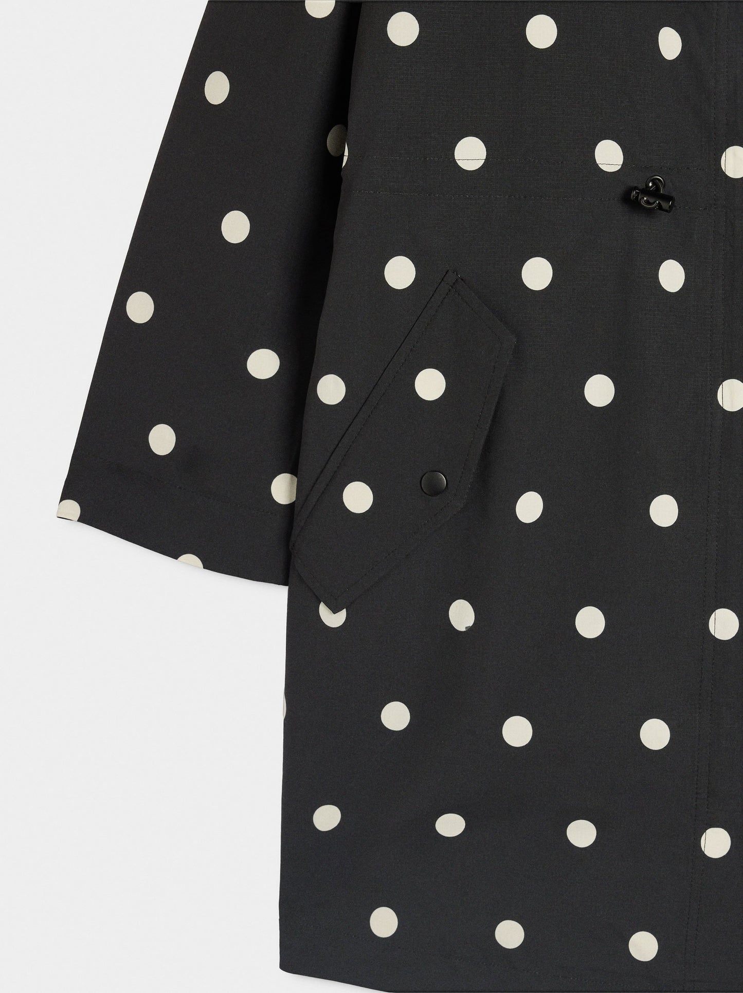 Polka Dot Parka With Hood