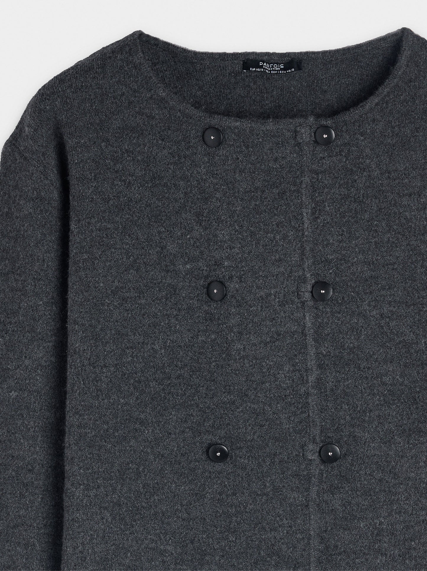 Knit Cardigan With Double Buttons