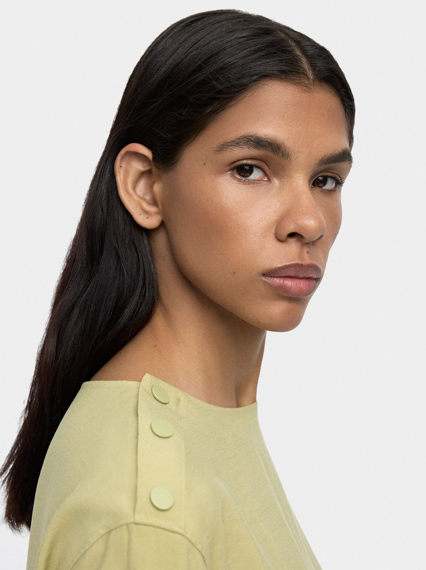 T-Shirt With Button Detail