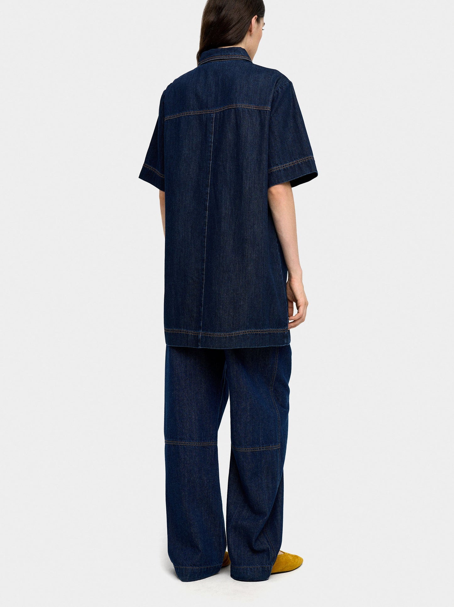 Denim Dress With 100% Cotton