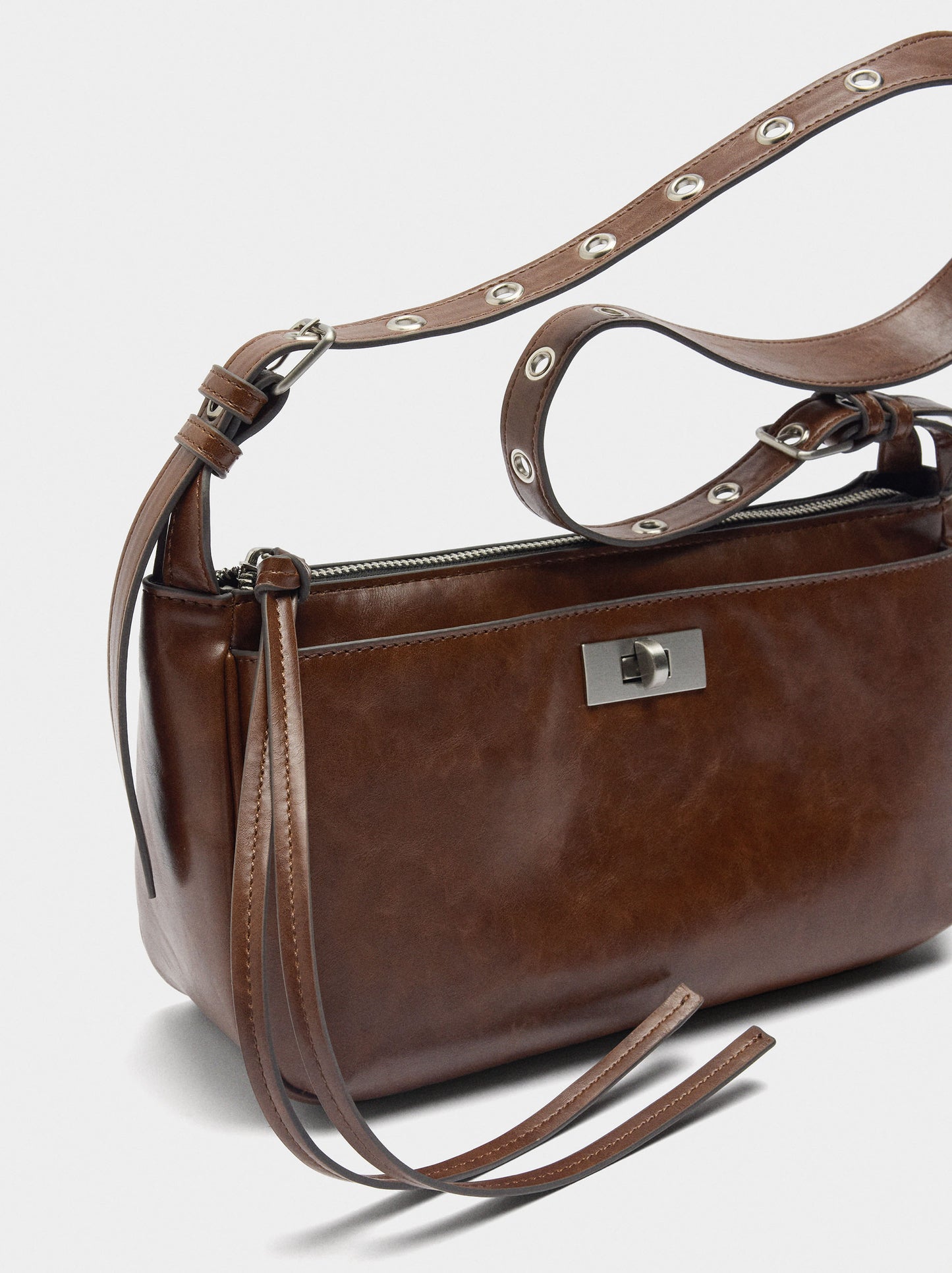 Shoulder Bag With Studded Strap M