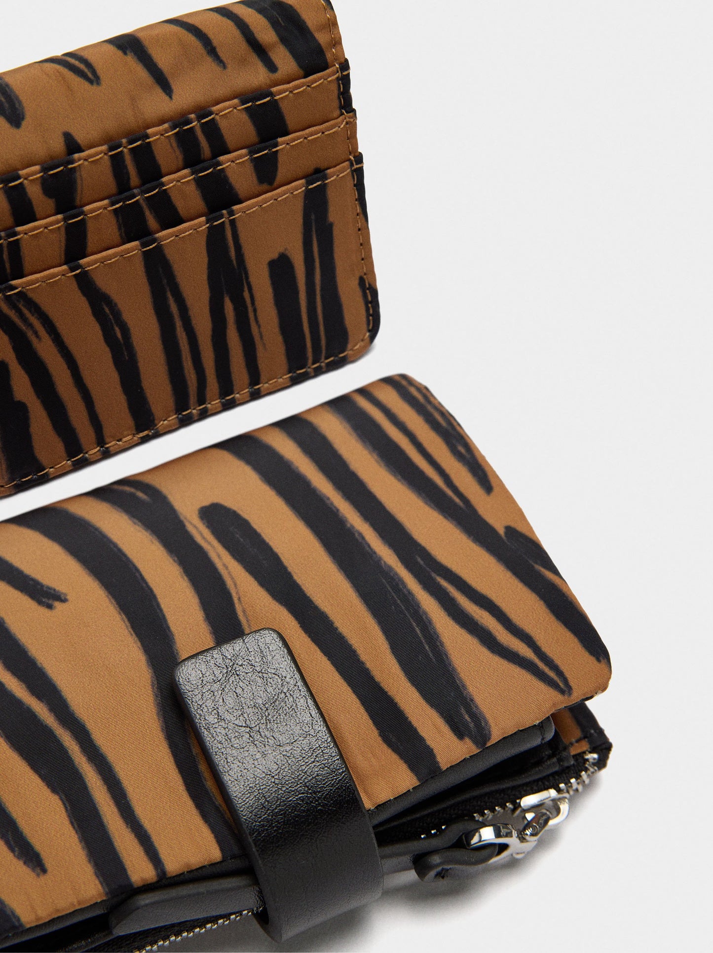 Animal Printed Nylon Wallet