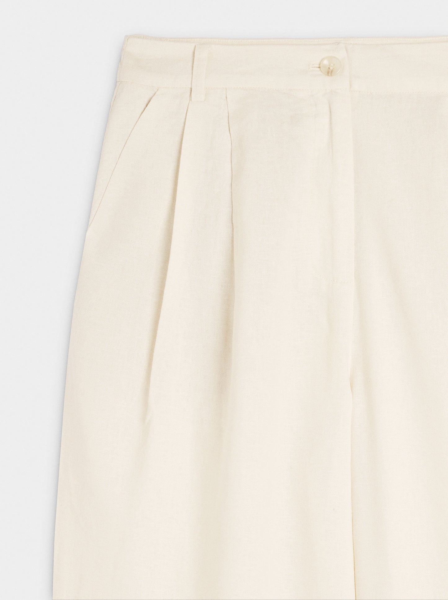 Linen-Blend Trousers