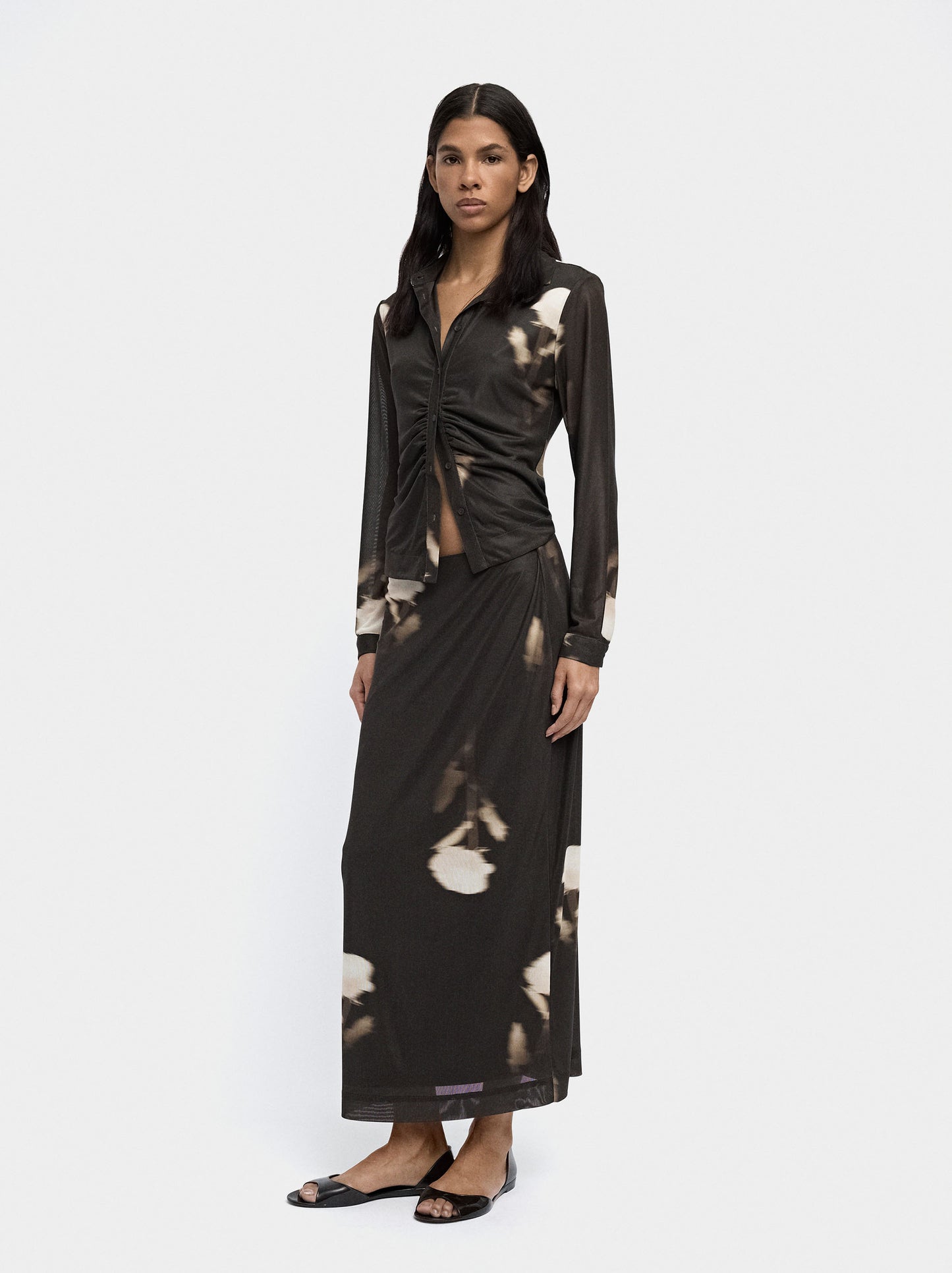 Printed Long Skirt