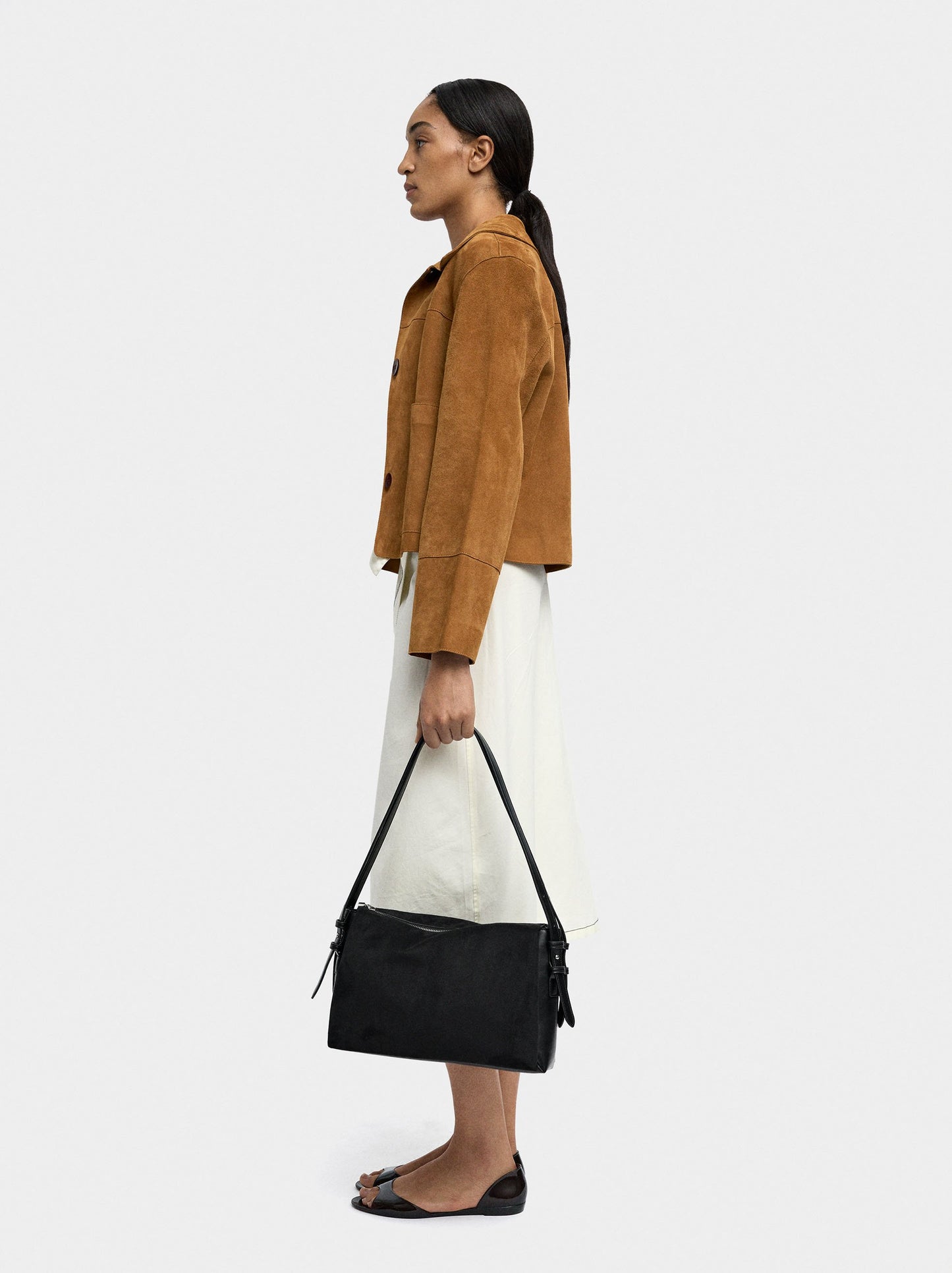 Shoulder Bag With Leather-Effect