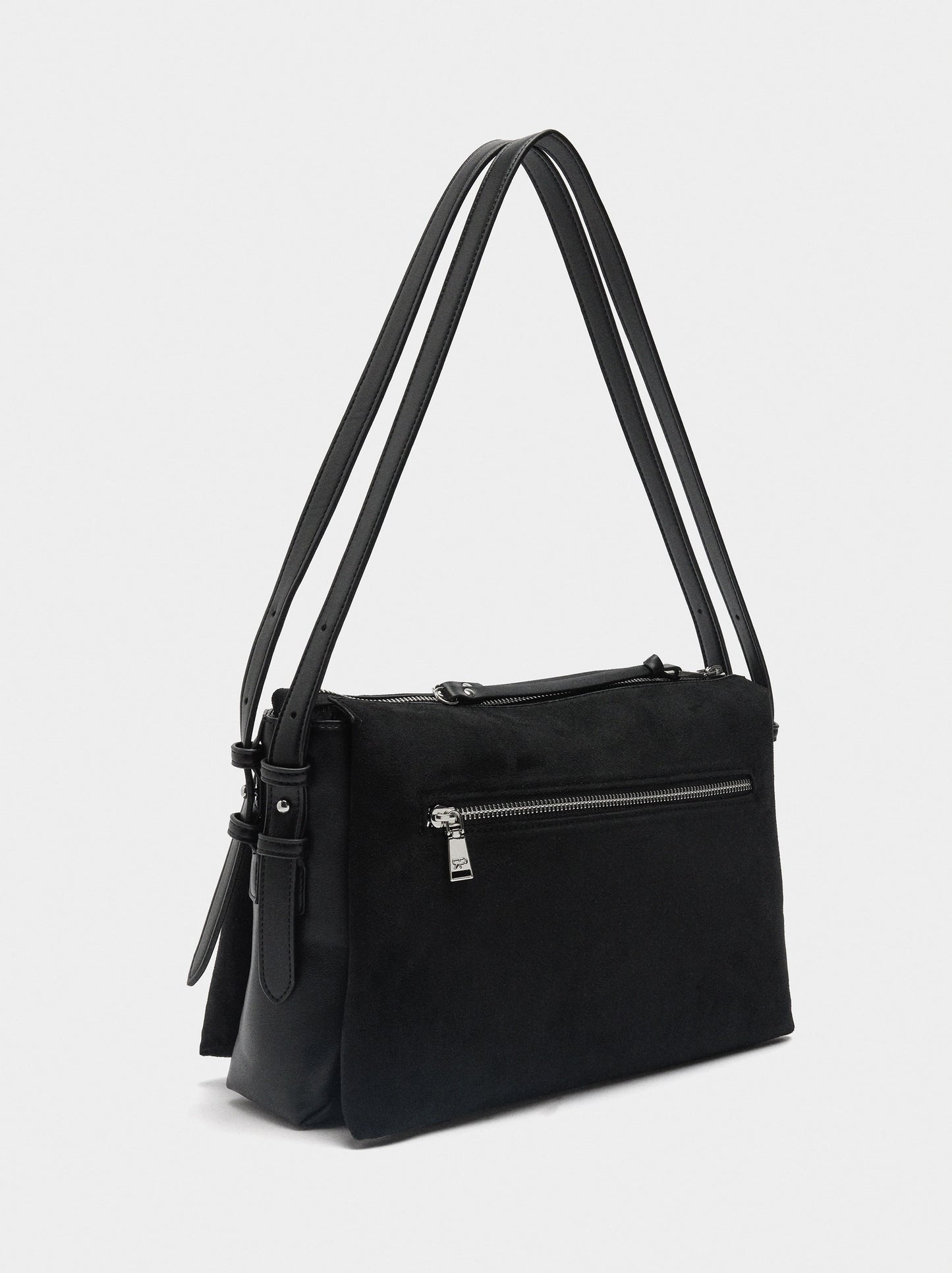 Shoulder Bag With Leather-Effect