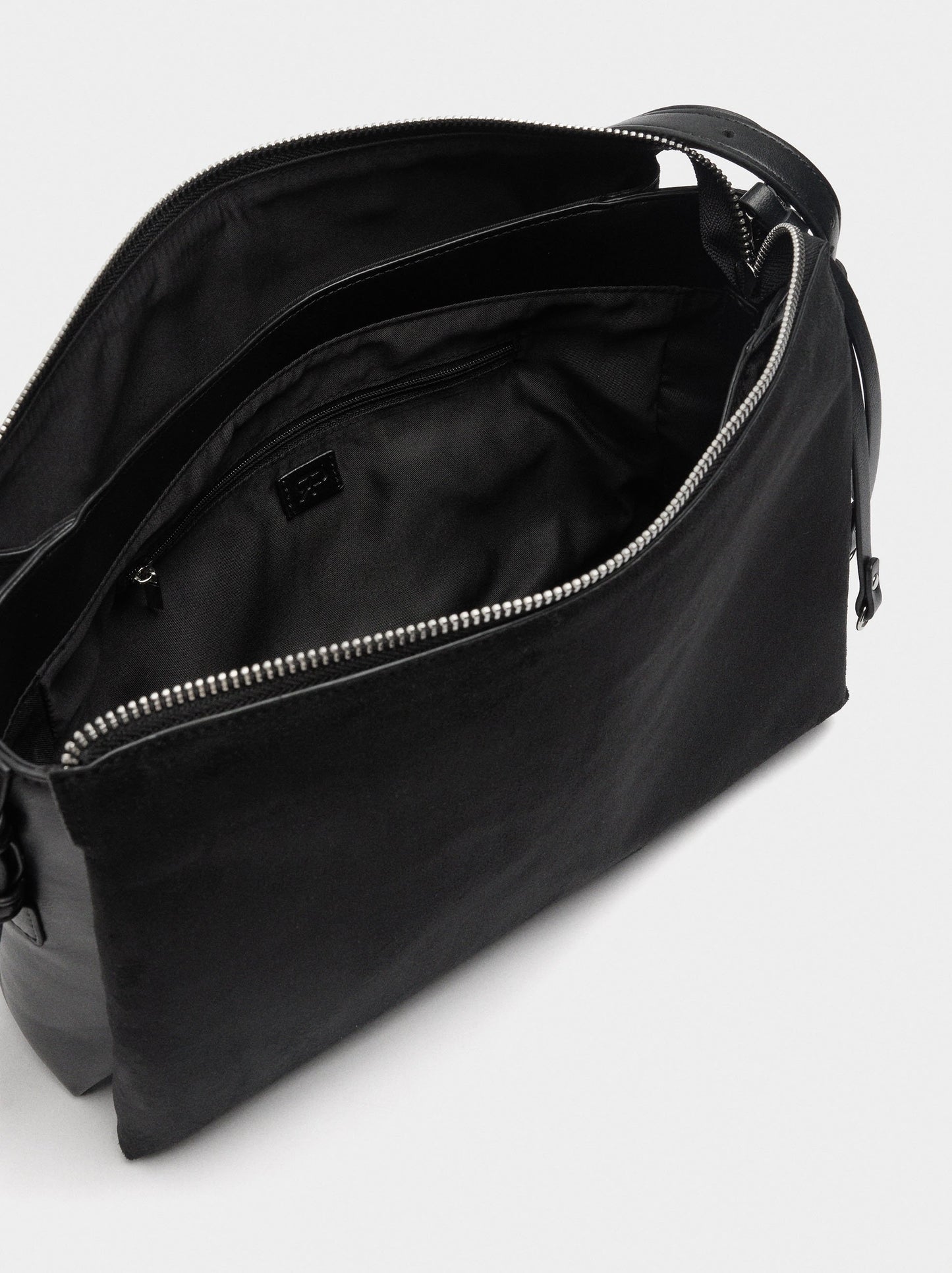 Shoulder Bag With Leather-Effect
