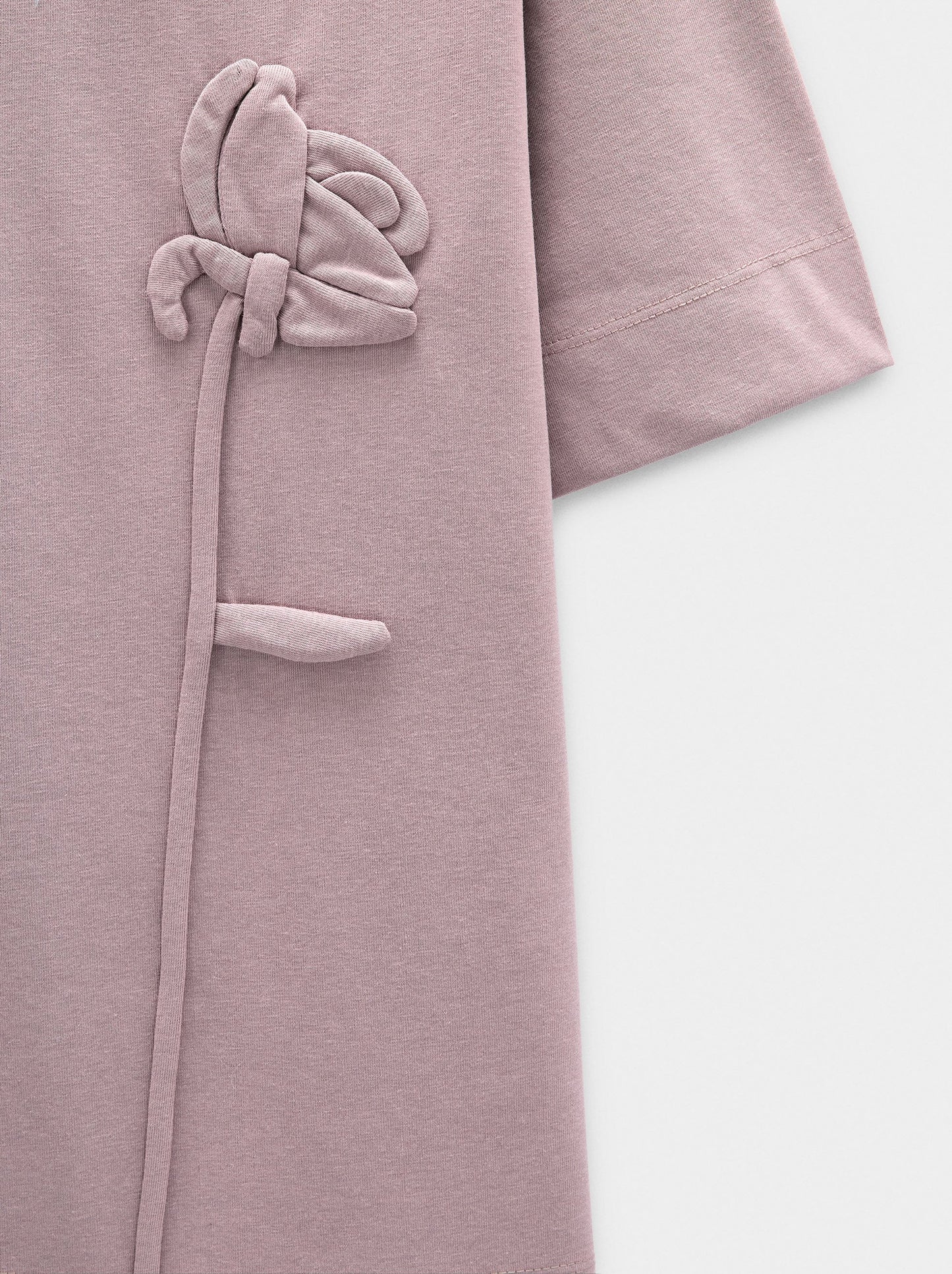 Cotton T-Shirt With Flower