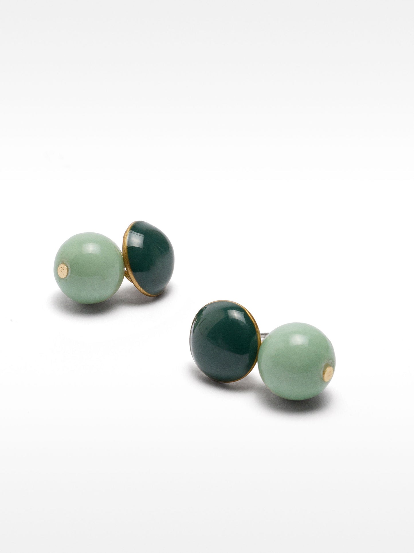 Short Earrings With Stones