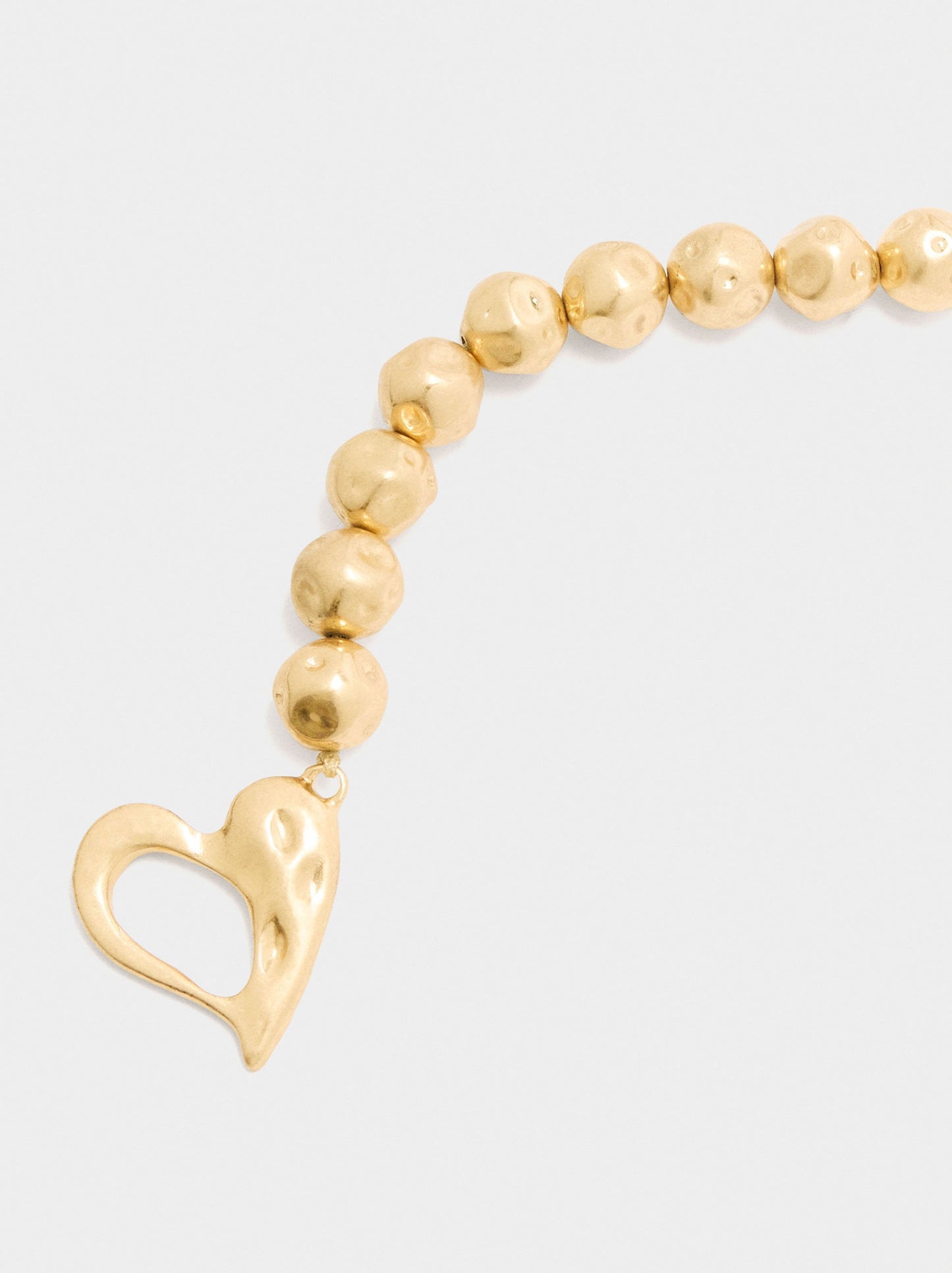 Short Necklace With Beads Stone Effect