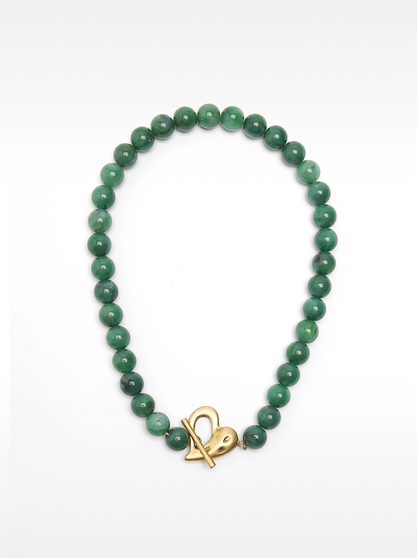 Short Necklace With Stone-Effect Beads