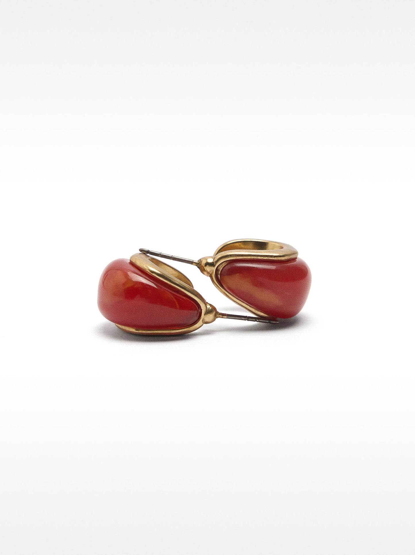 Earrings With Resin
