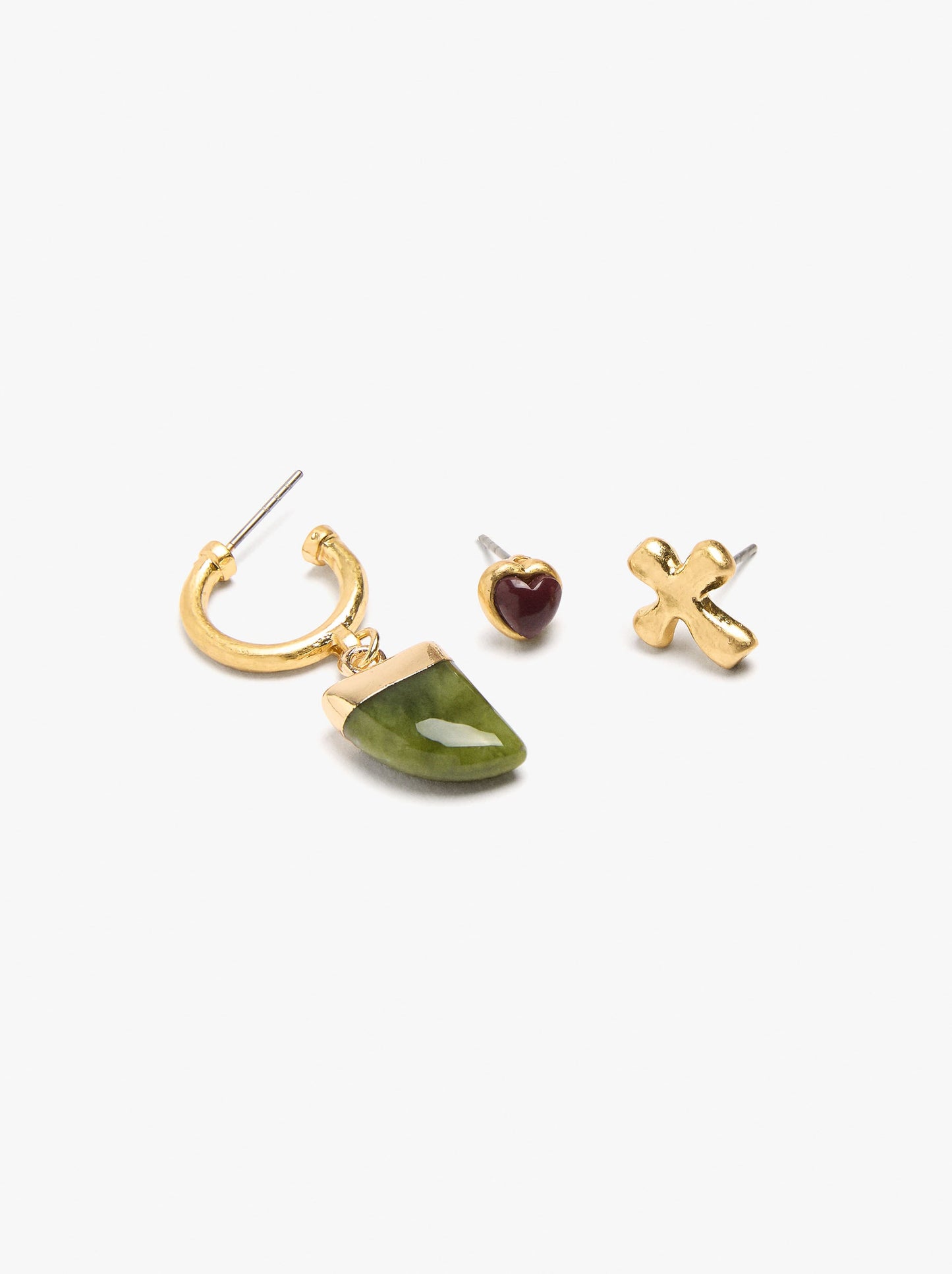 Set Of Earrings With Stones