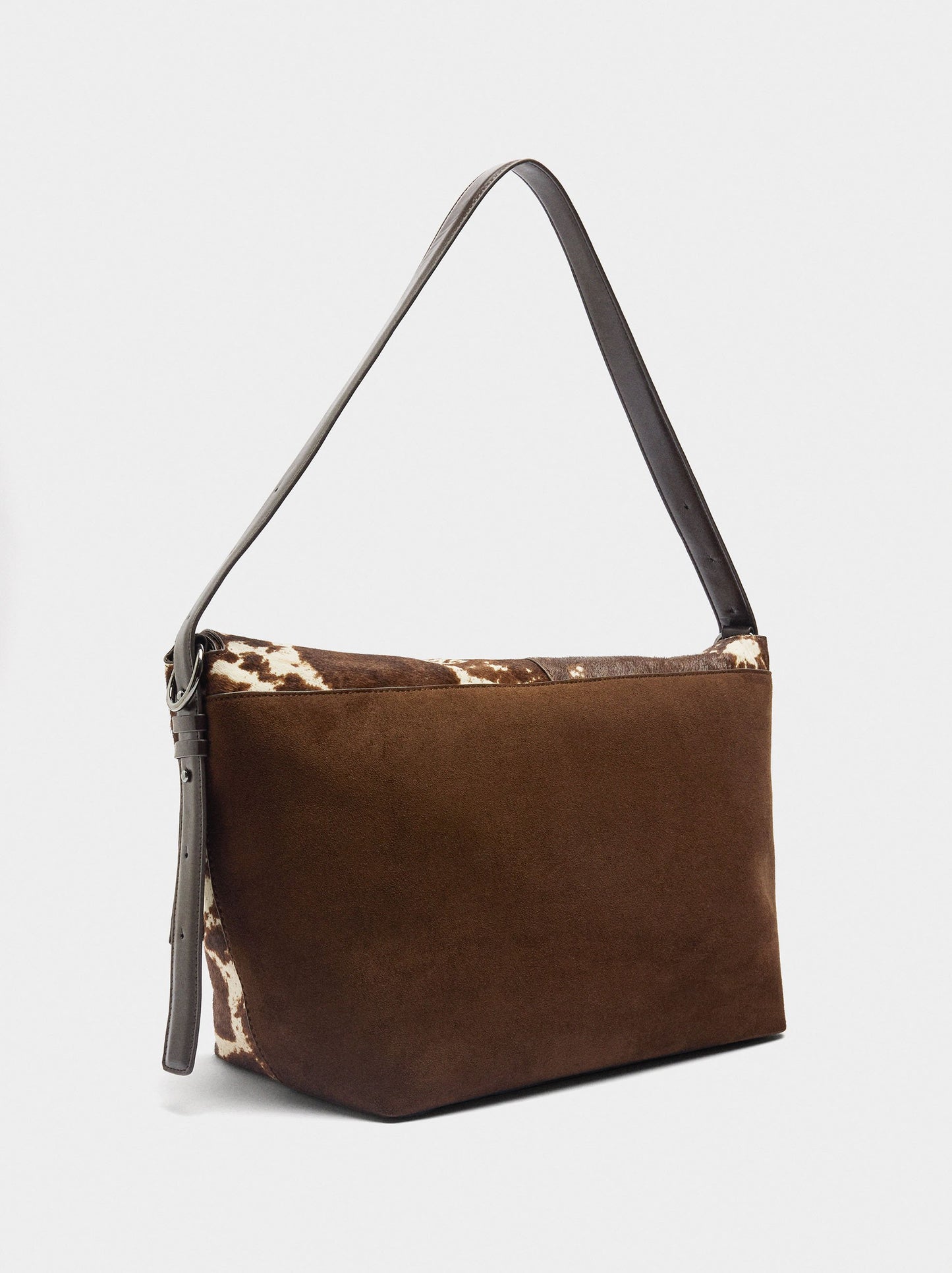 Shoulder Bag In Leather With Fur