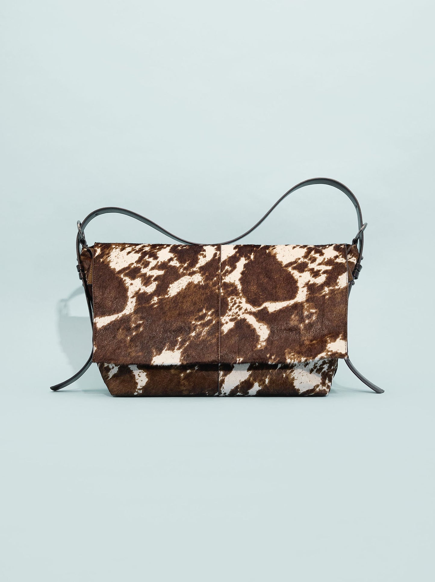 Shoulder Bag In Leather With Fur