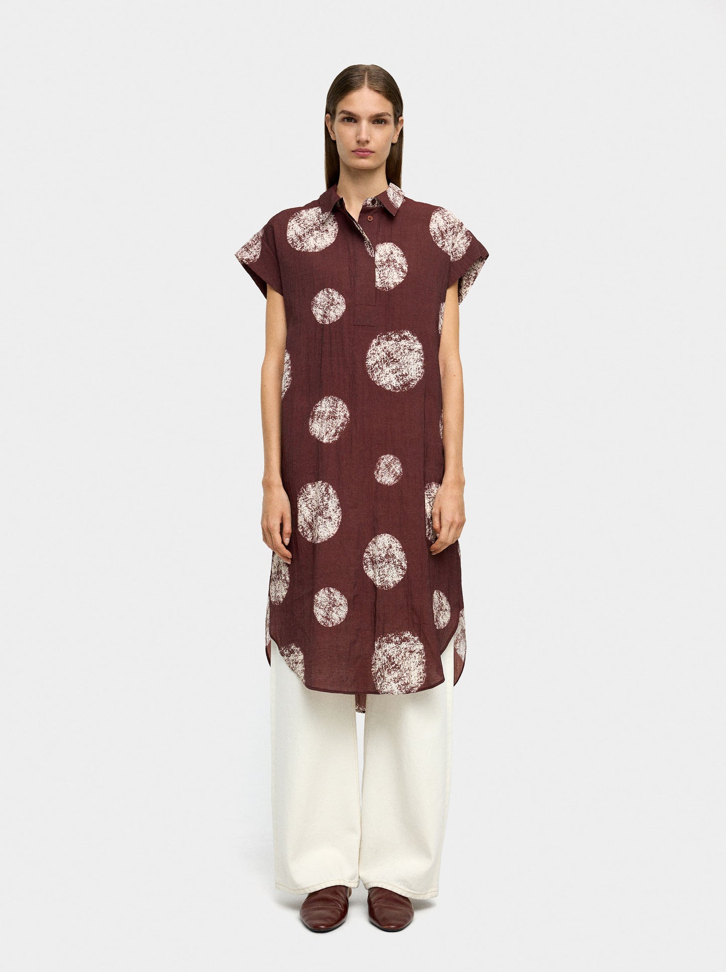 Printed Shirt Dress