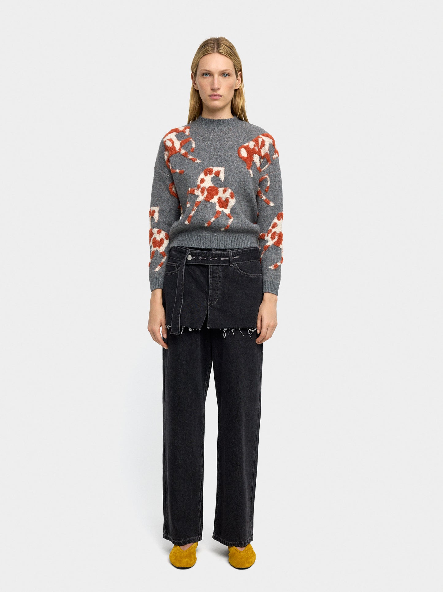 Jacquard Knit Sweater